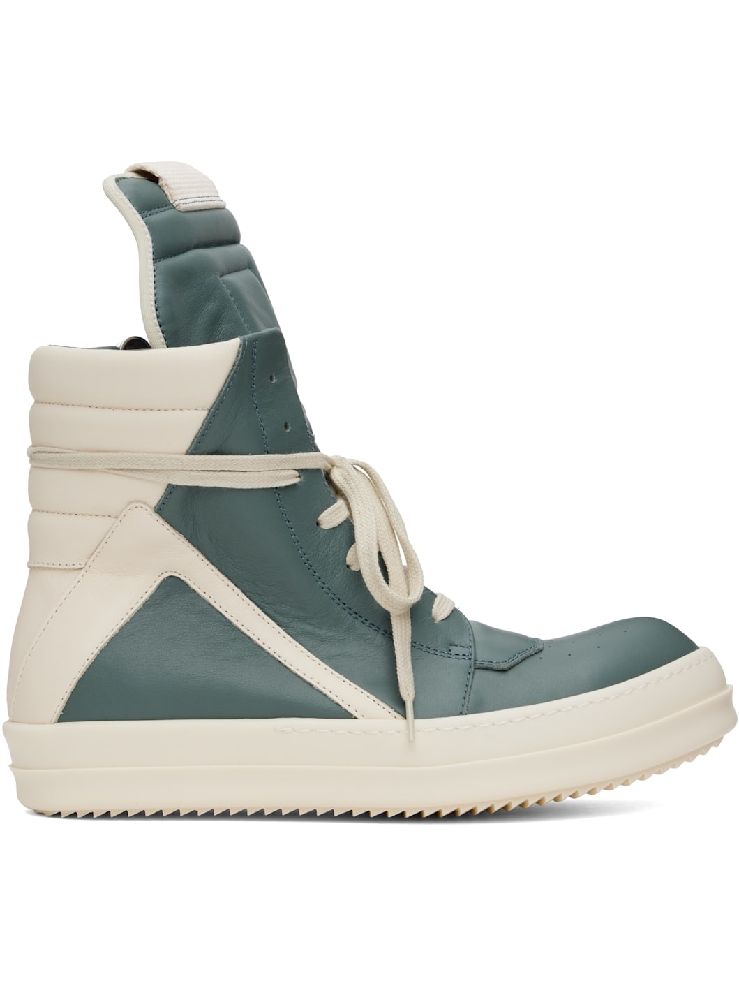 Blue & Off-White Hollywood Geobasket Sneakers - 1