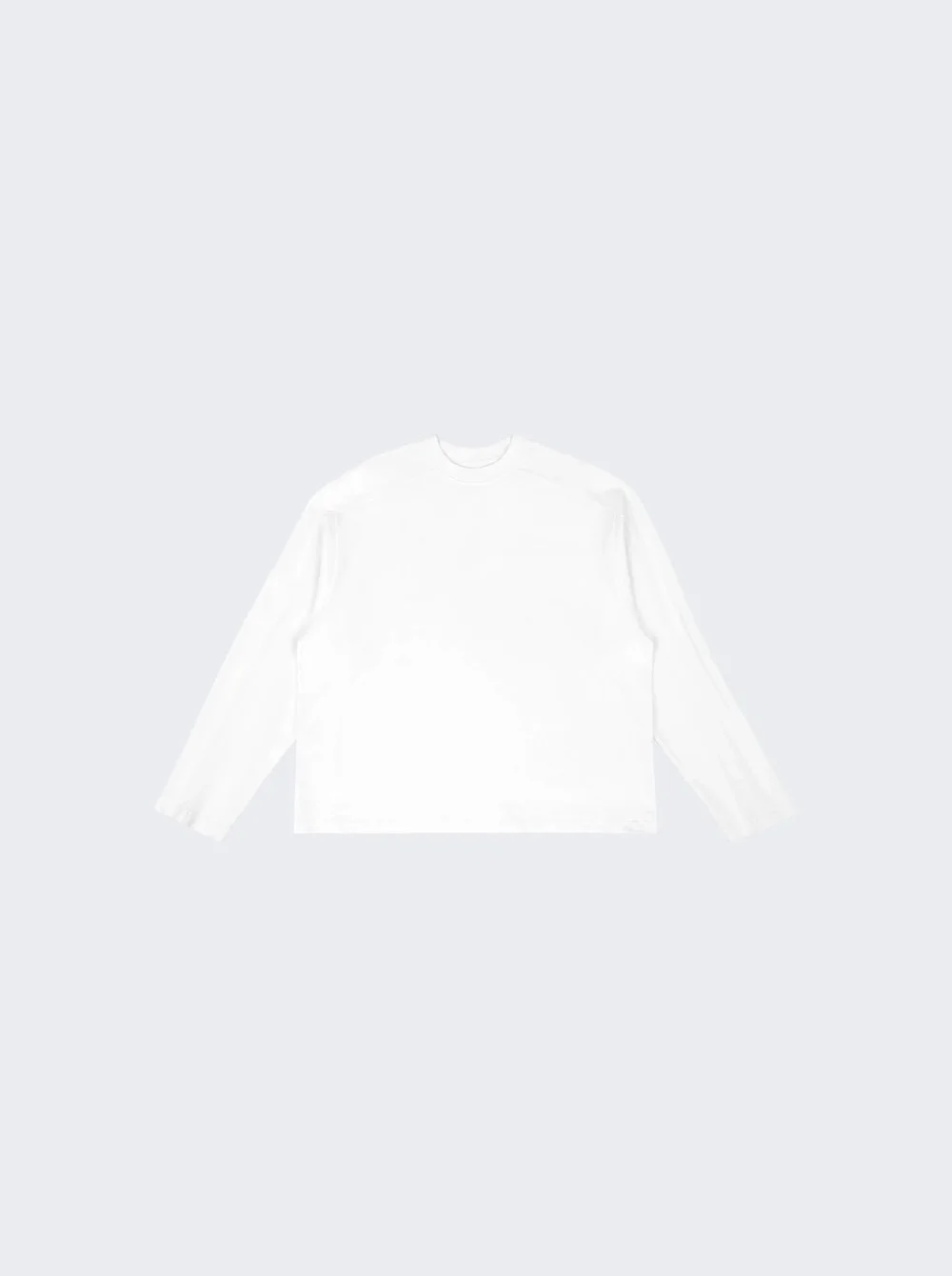 Heavy Long Sleeve Tee White - 1