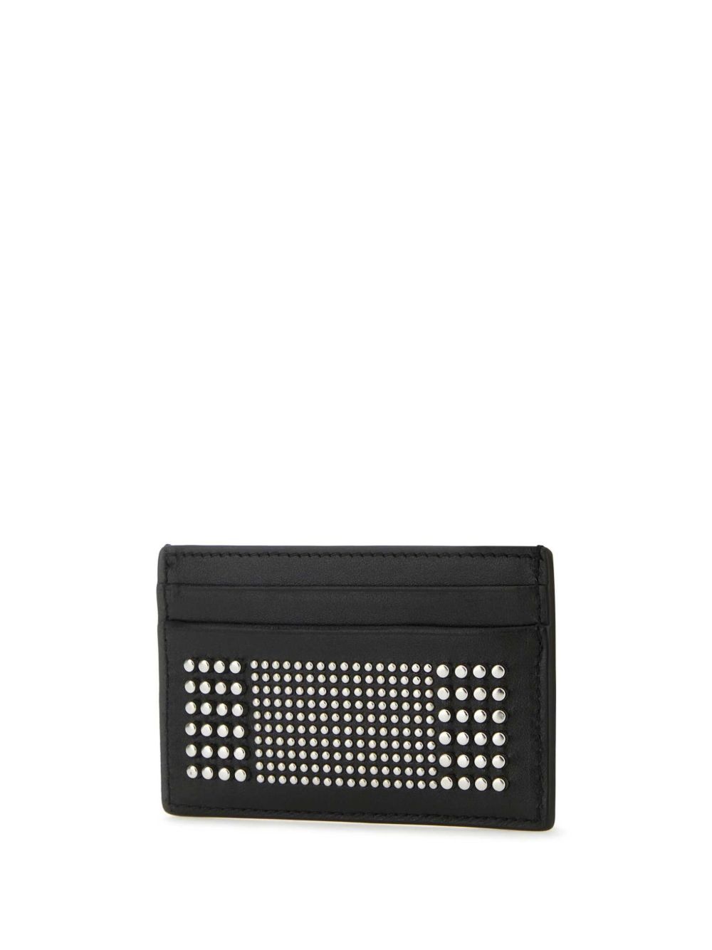 stud-embellished leather cardholder - 3