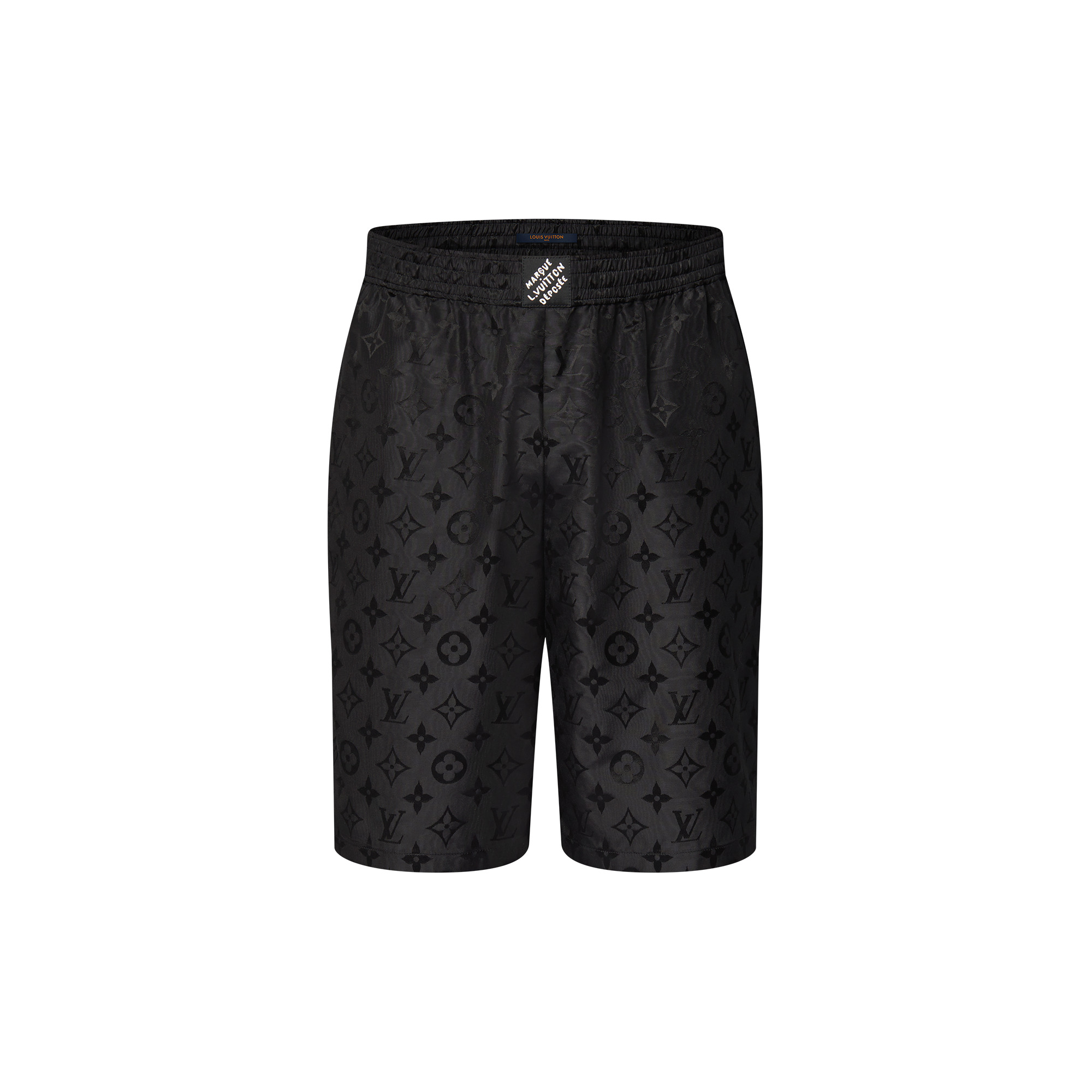 Monogram Moire Jacquard Silk Shorts - 1
