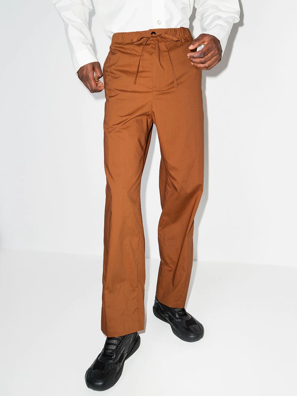 side-stripe drawstring trousers - 2