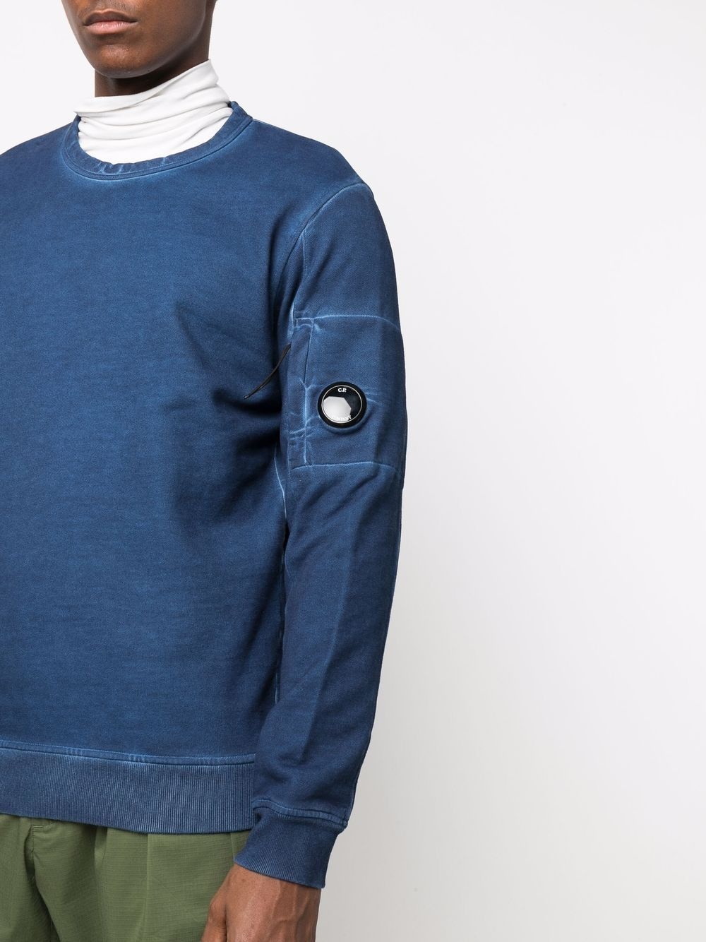 Lens-detail cotton sweatshirt - 5