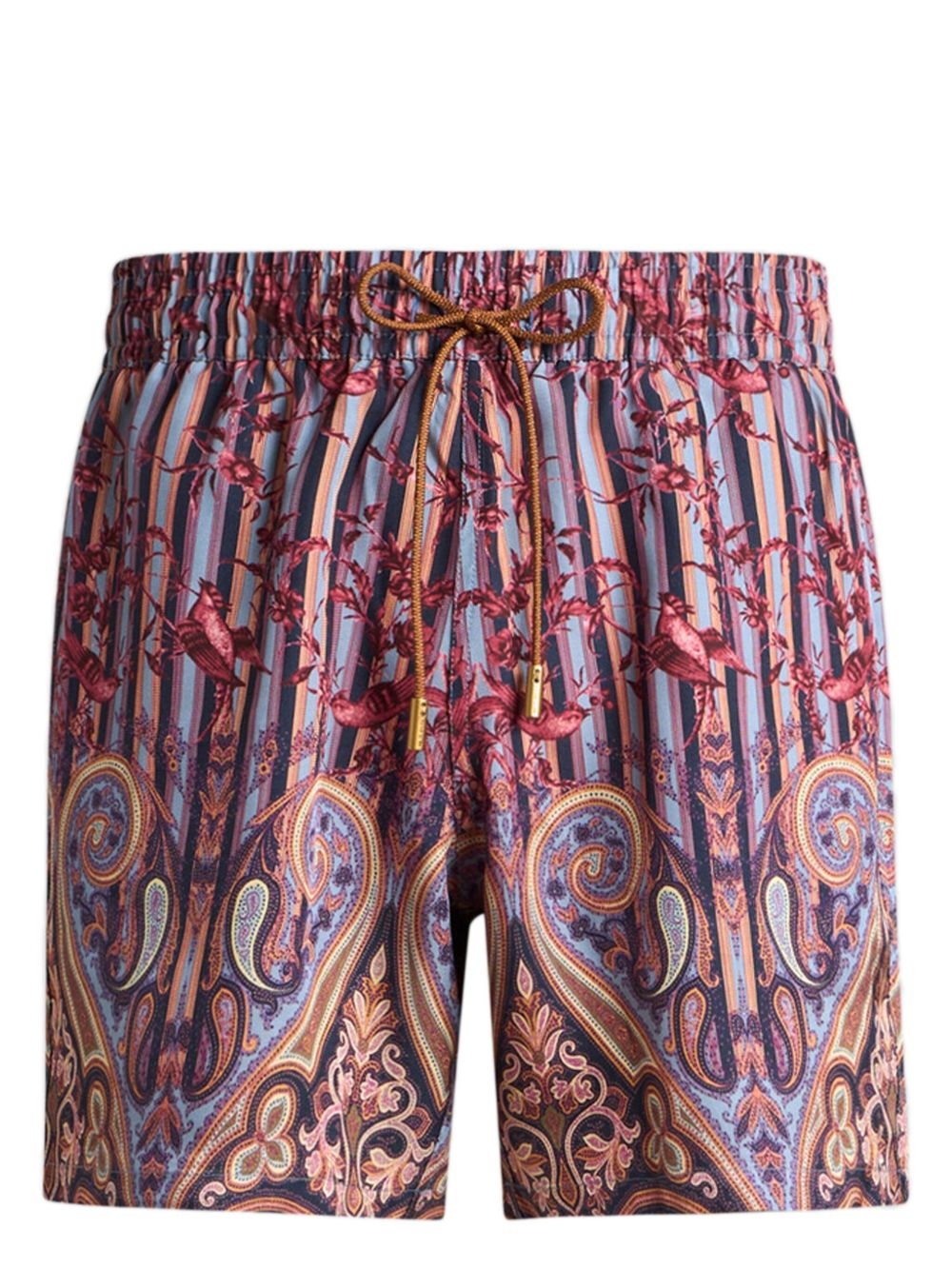 bird-print shorts - 1