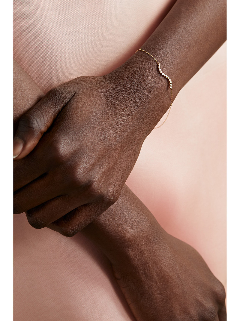 MATEO Wave 14-karat Gold Diamond Bracelet outlook