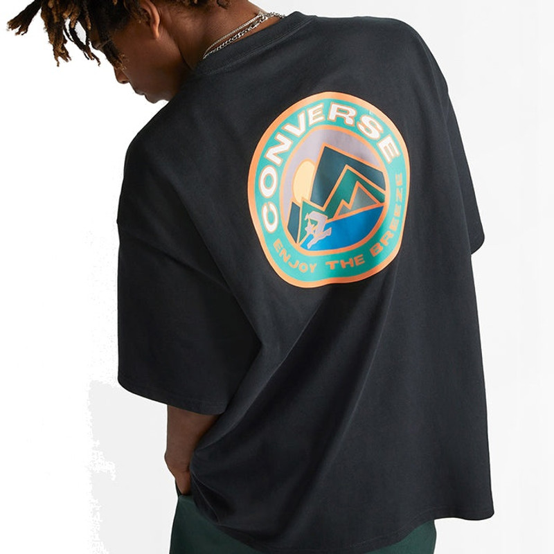 Converse Converse Sail Away T-Shirt 'Black' 10025453-A01 outlook