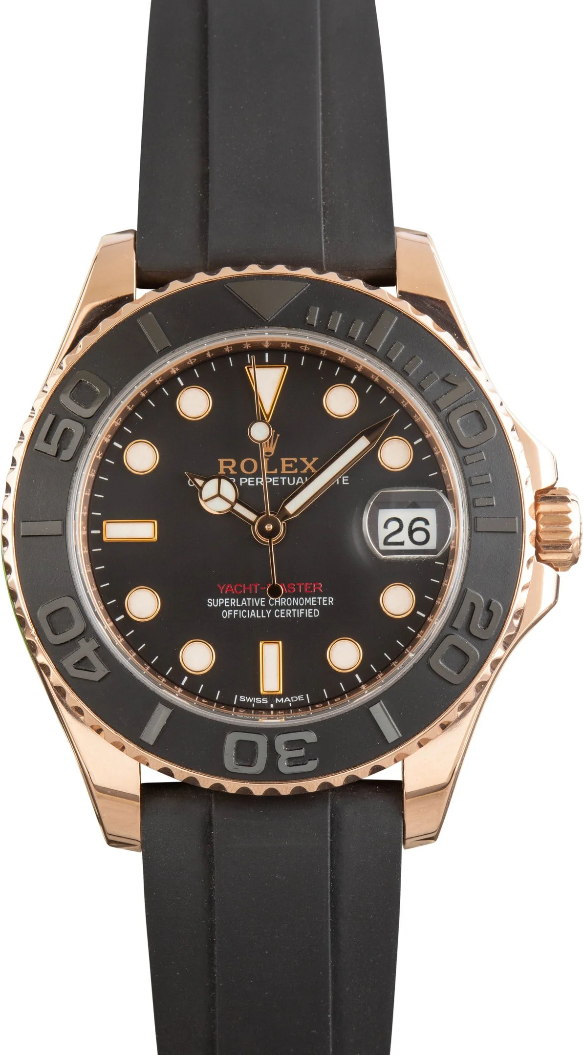 Rolex Yacht-Master 37 Black Dial 268655 Everose Gold - 1