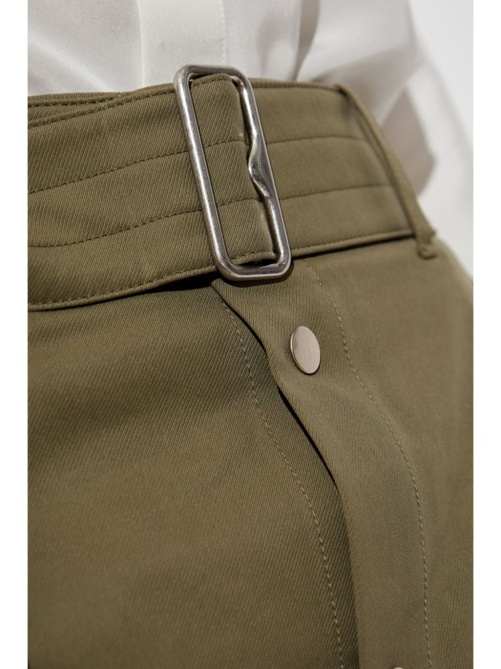 belted-buttoned midi skirt - 5