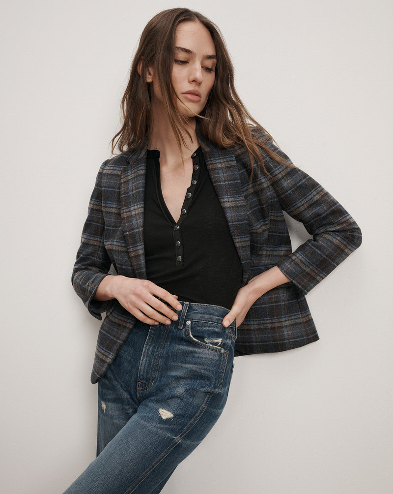 VERONICA BEARD SCHOOLBOY PLAID DICKEY JACKET outlook