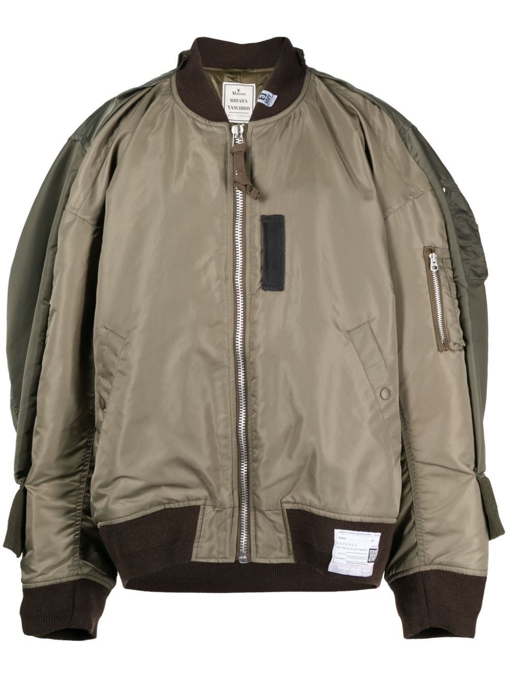 zip-pockeet bomber jacket - 1