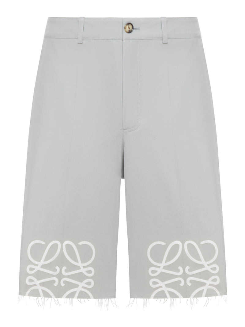 Loewe Men Cotton Anagram Shorts - 1