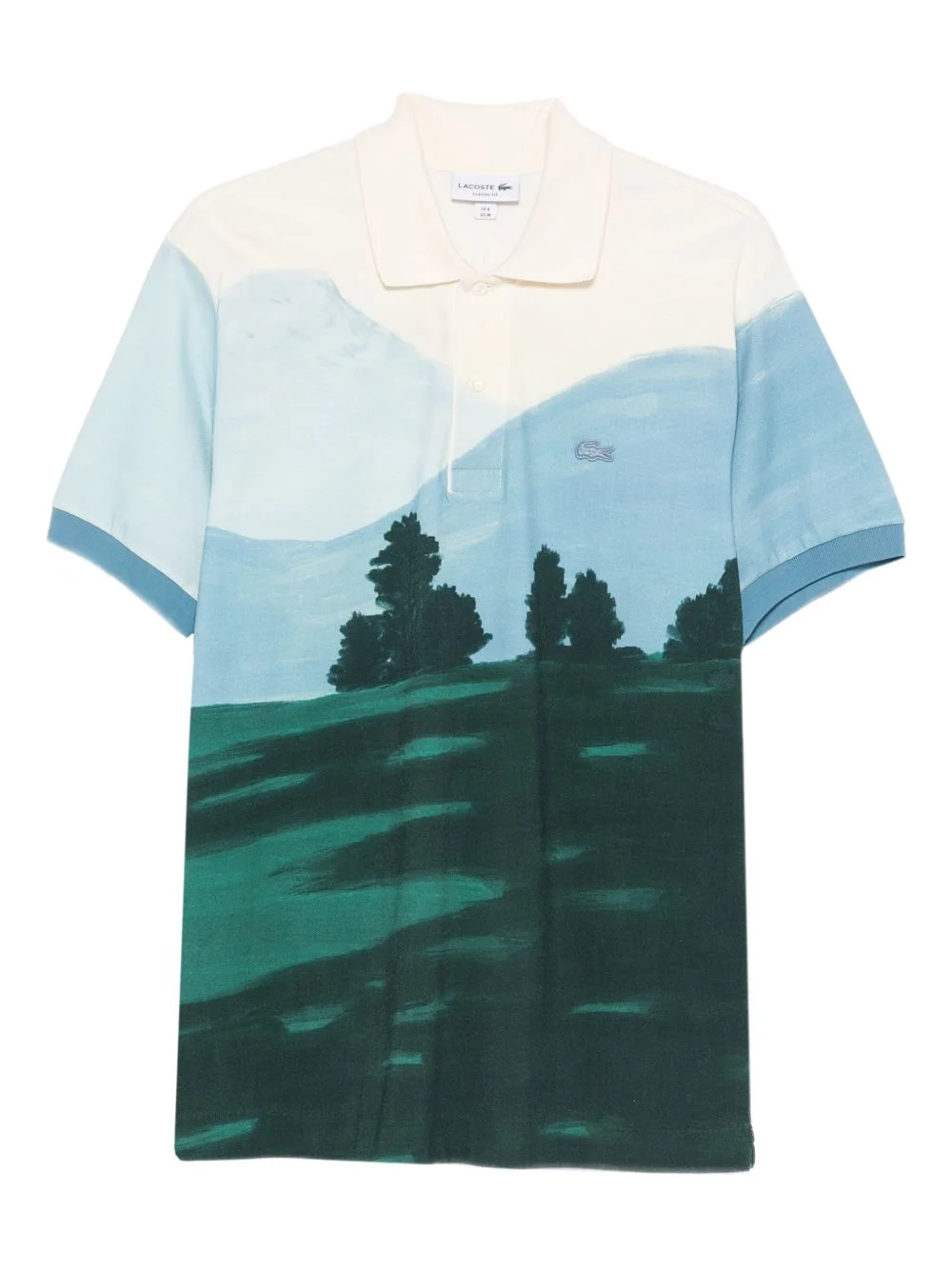 printed short-sleeve polo shirt - 1