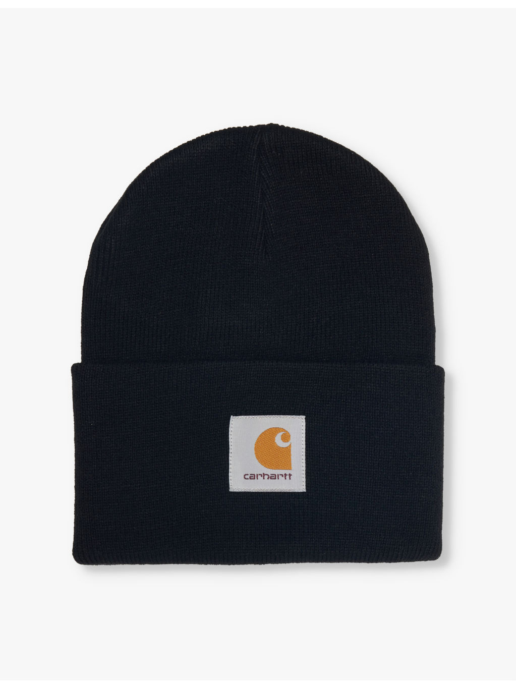 Acrylic Watch logo-patch knitted beanie hat - 1