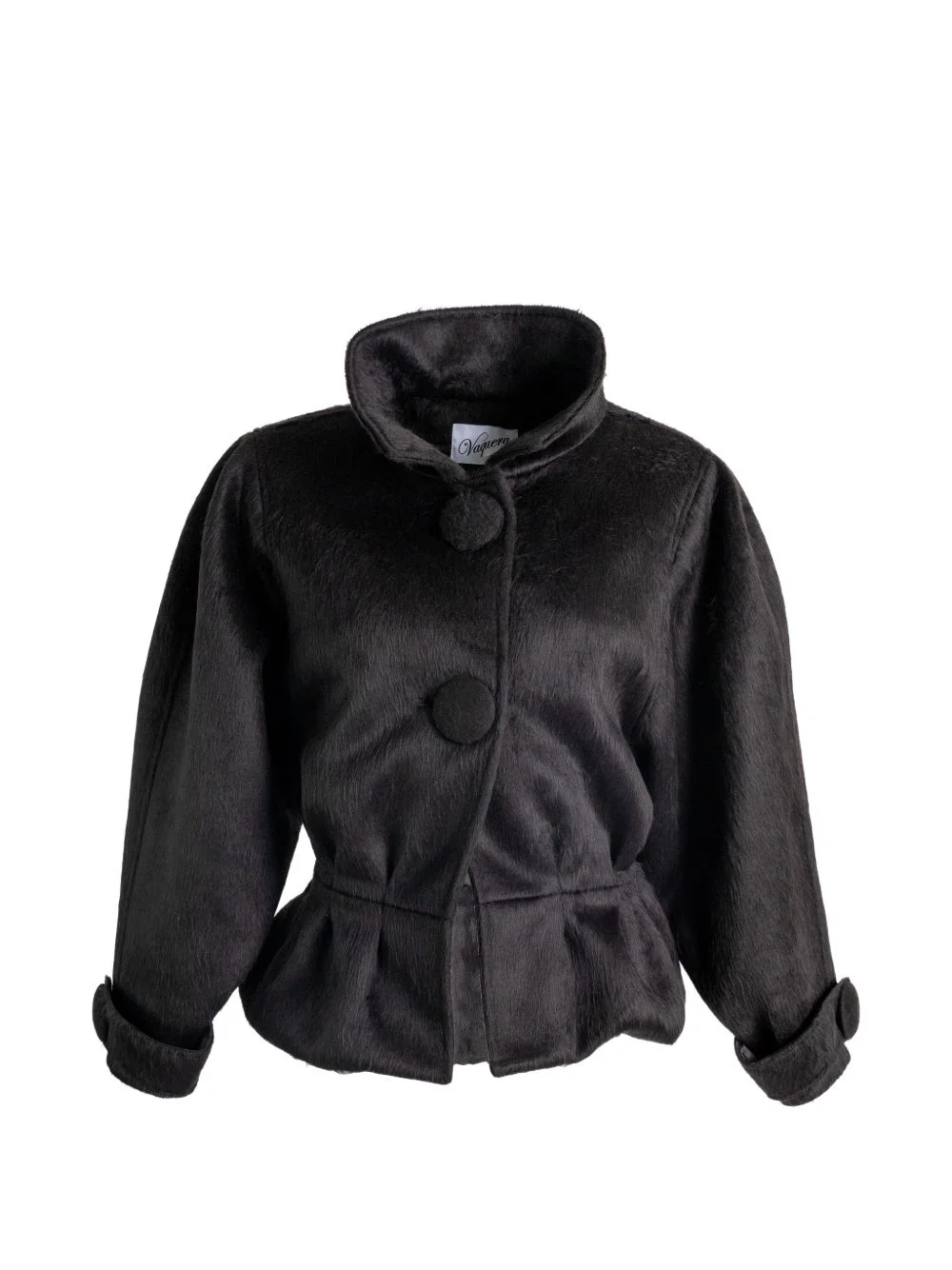 button-up peplum jacket - 1