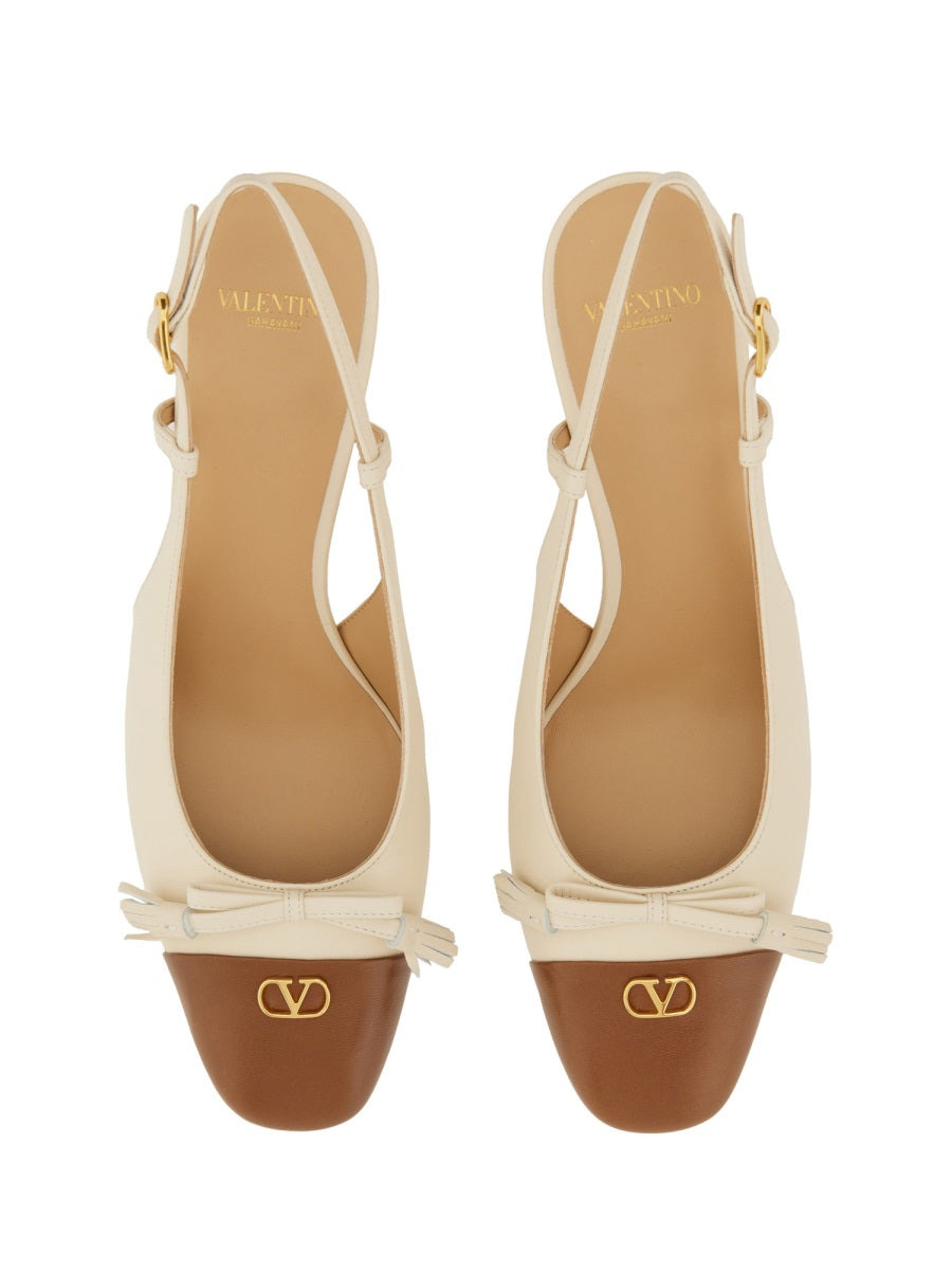 "Valet Du Roi" Slingback Décolleté In Kidskin - 5