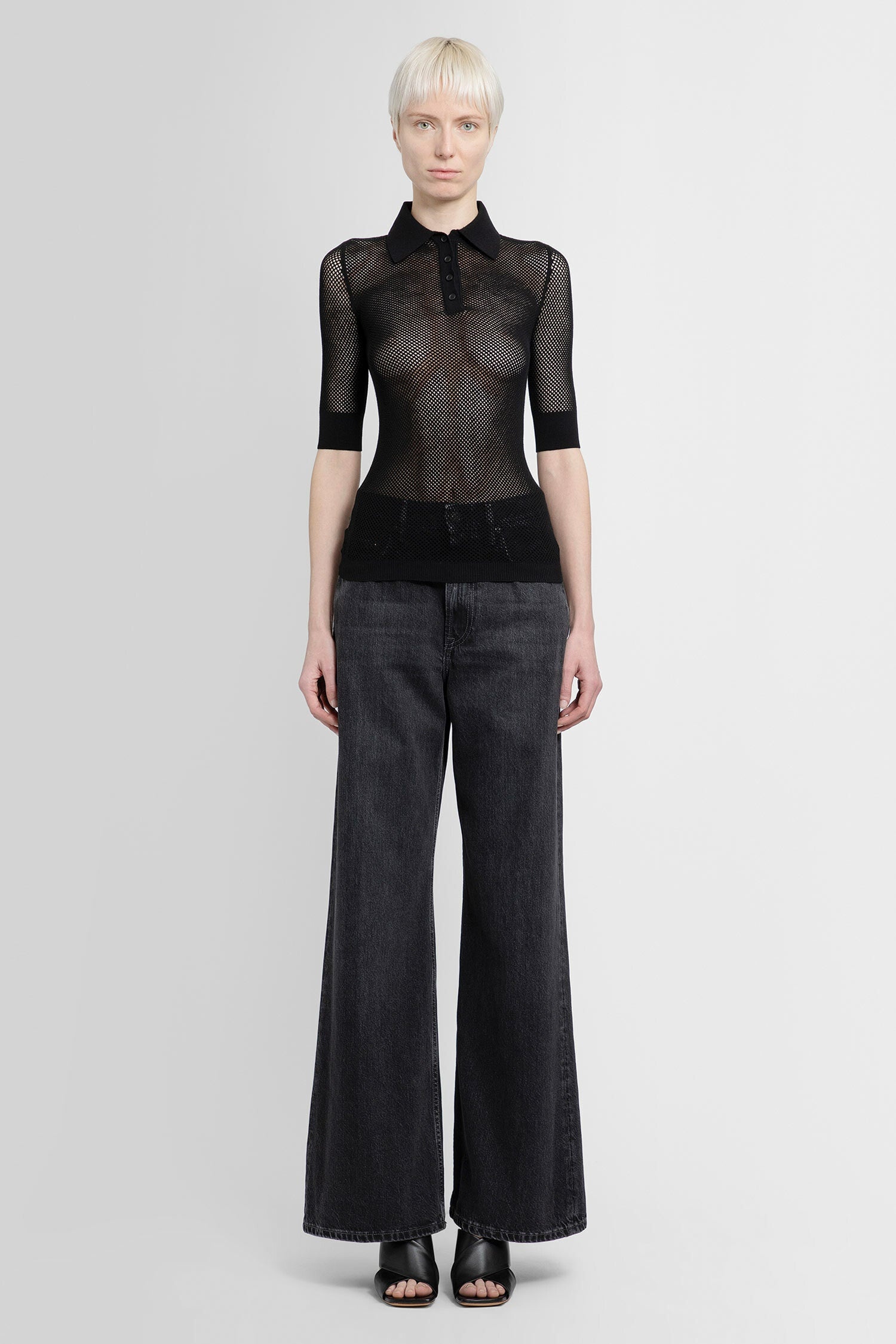 OFF-WHITE WOMAN BLACK T-SHIRTS - 4