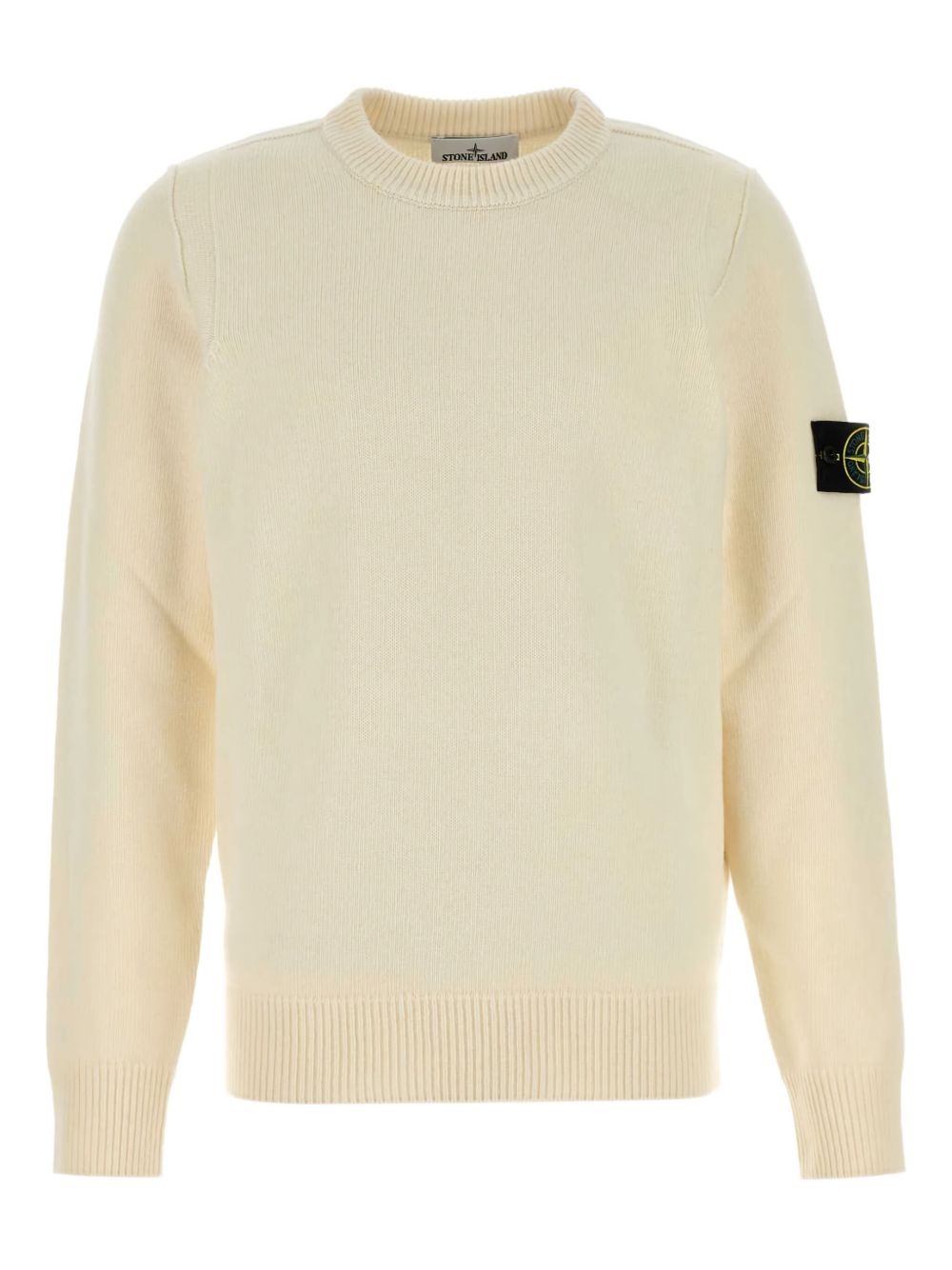 Compass-badge cotton sweater - 1