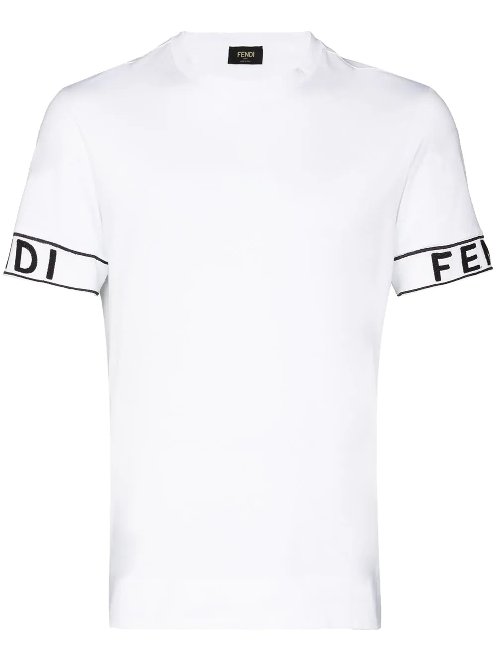 logo-embroidered sleeves T-shirt - 1