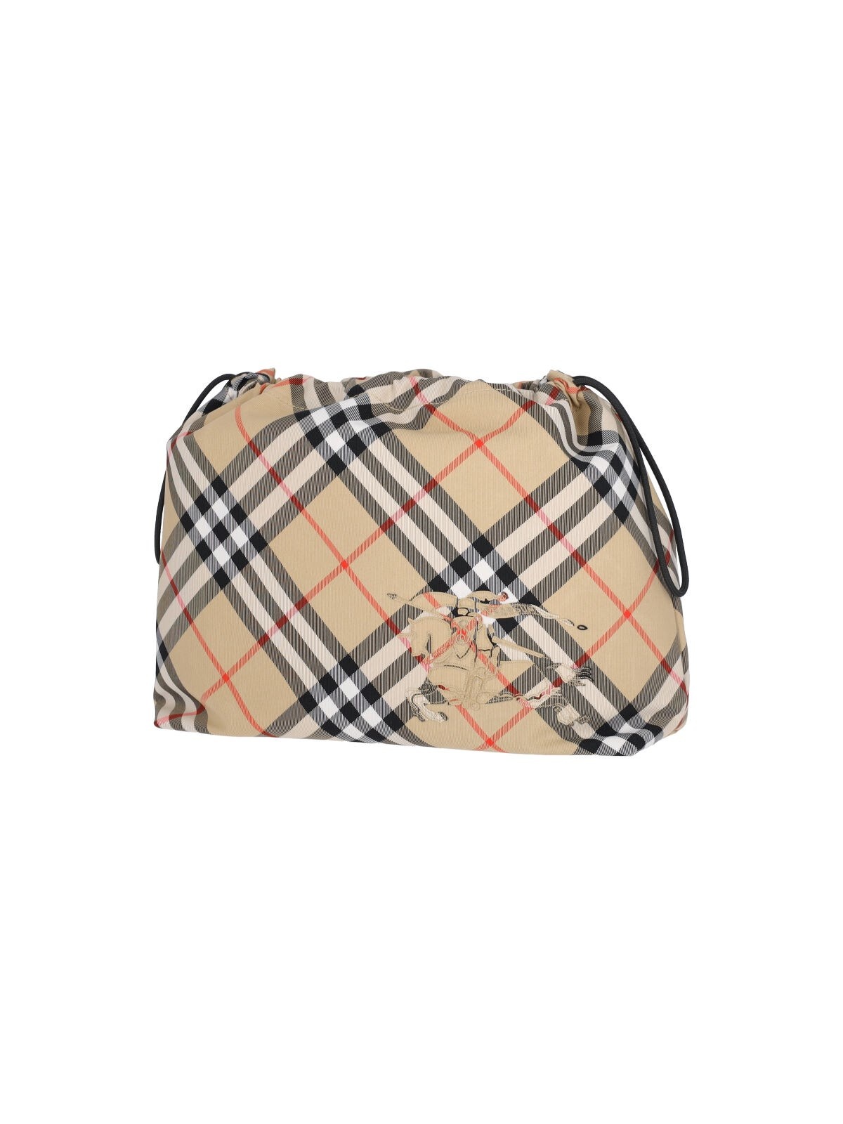 【関税＆送料込み】Burberry Reversible Pouch In With Check Check Zip Pouch in Charcoal - Men, Canvas | Burberry® Official