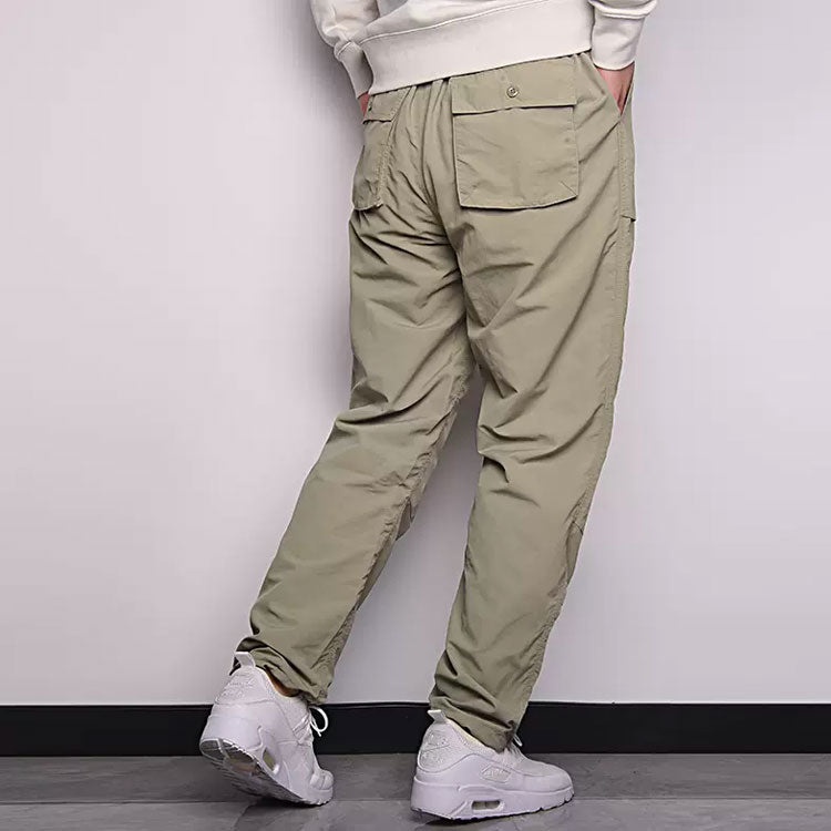 Men's Converse Solid Color Woven Straight-Leg Casual Pants/Trousers light grey Green 10021100-A04 - 6