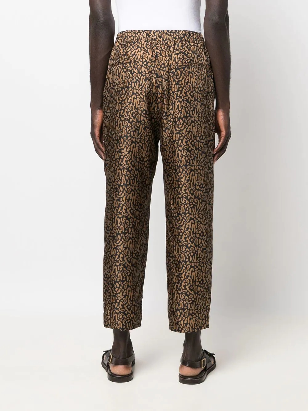 cropped silk trousers - 4