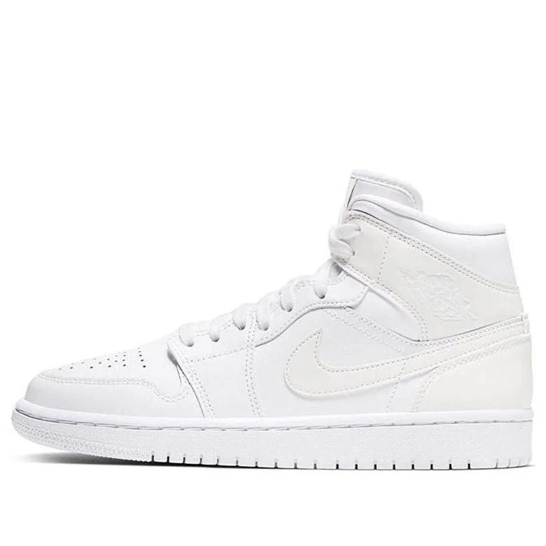 (WMNS) Air Jordan 1 Mid 'White Ivory' BQ6472-112 - 1