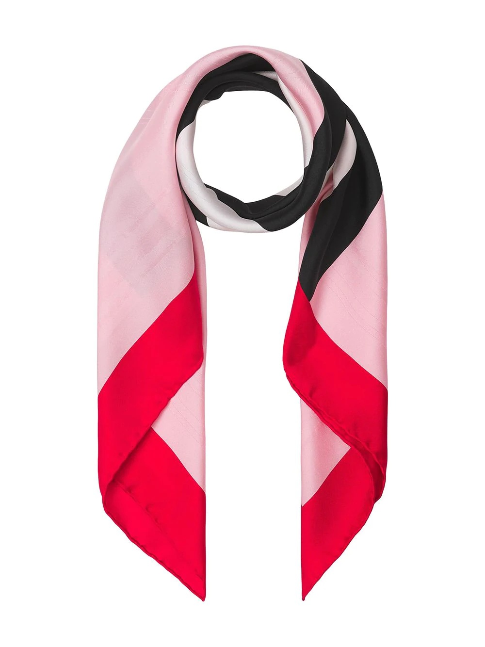 Icon Stripe-print silk scarf - 3