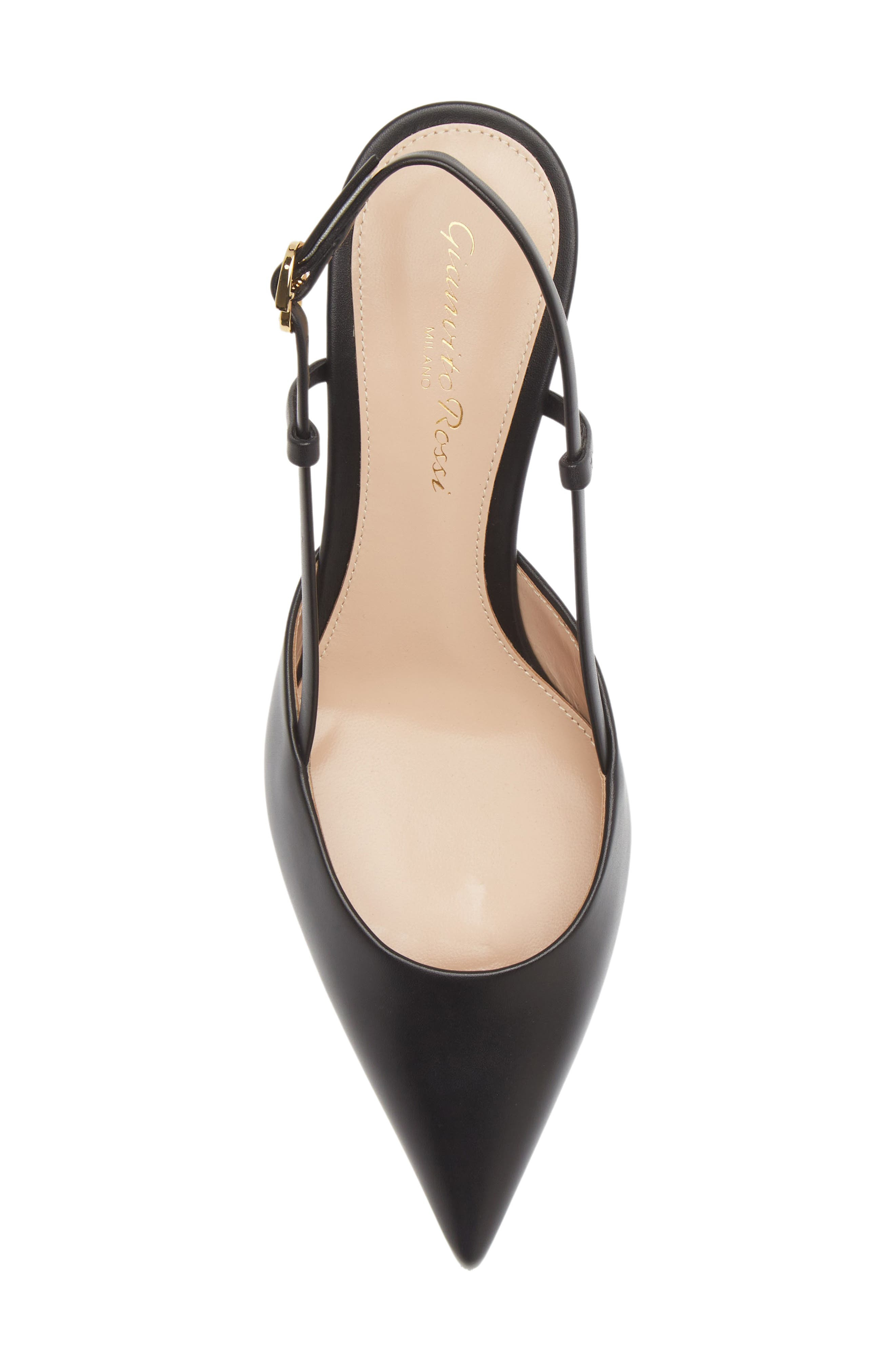 Kitten Heel Slingback Pointed Toe Pump - 5