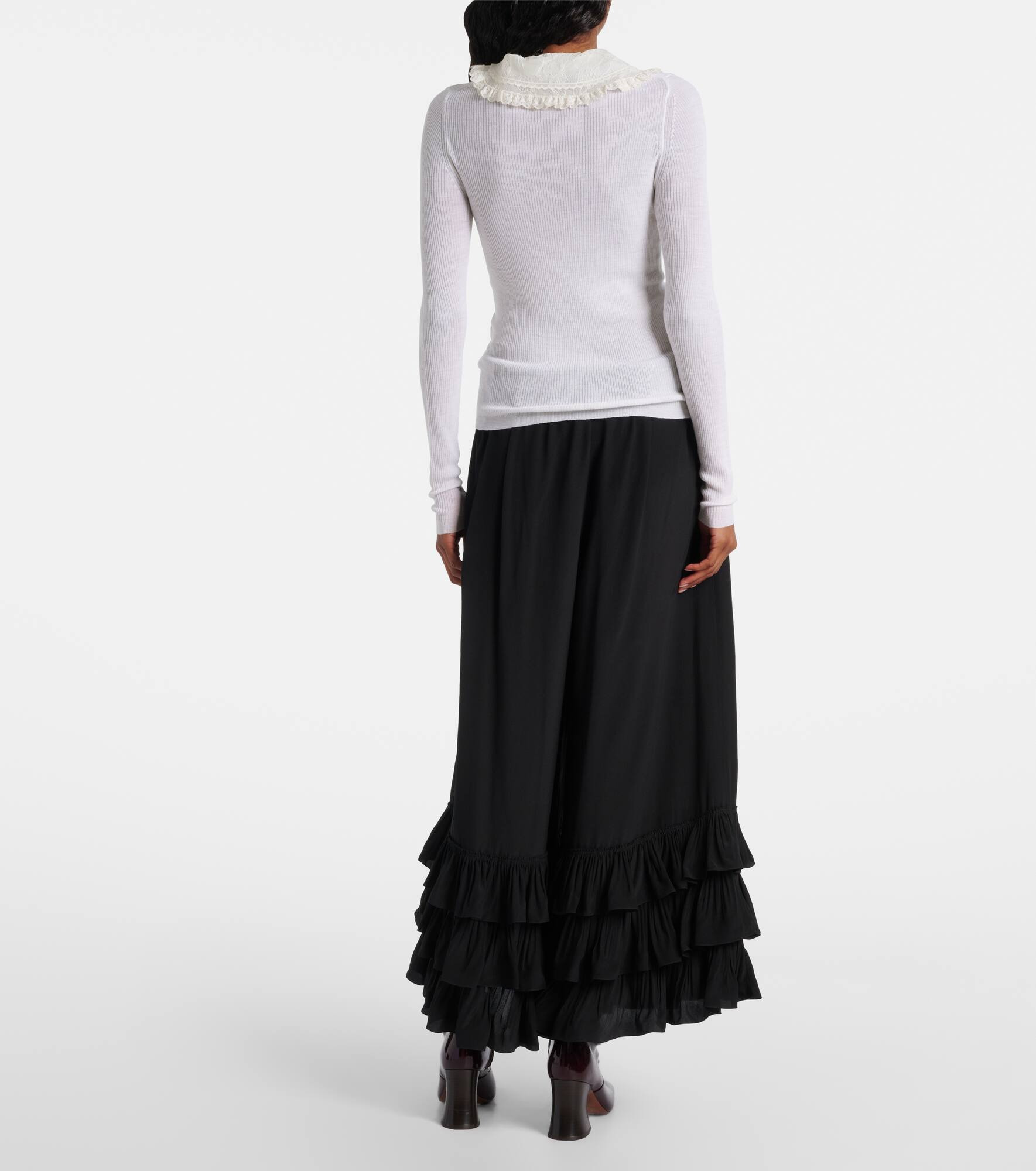 Ribbed-knit wool Henley shirt - 3