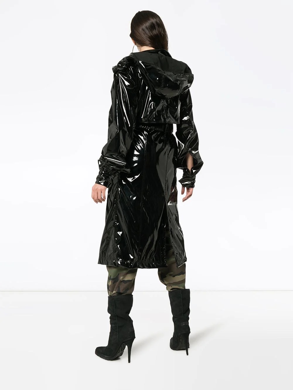 Vinyl Trench Coat - 4