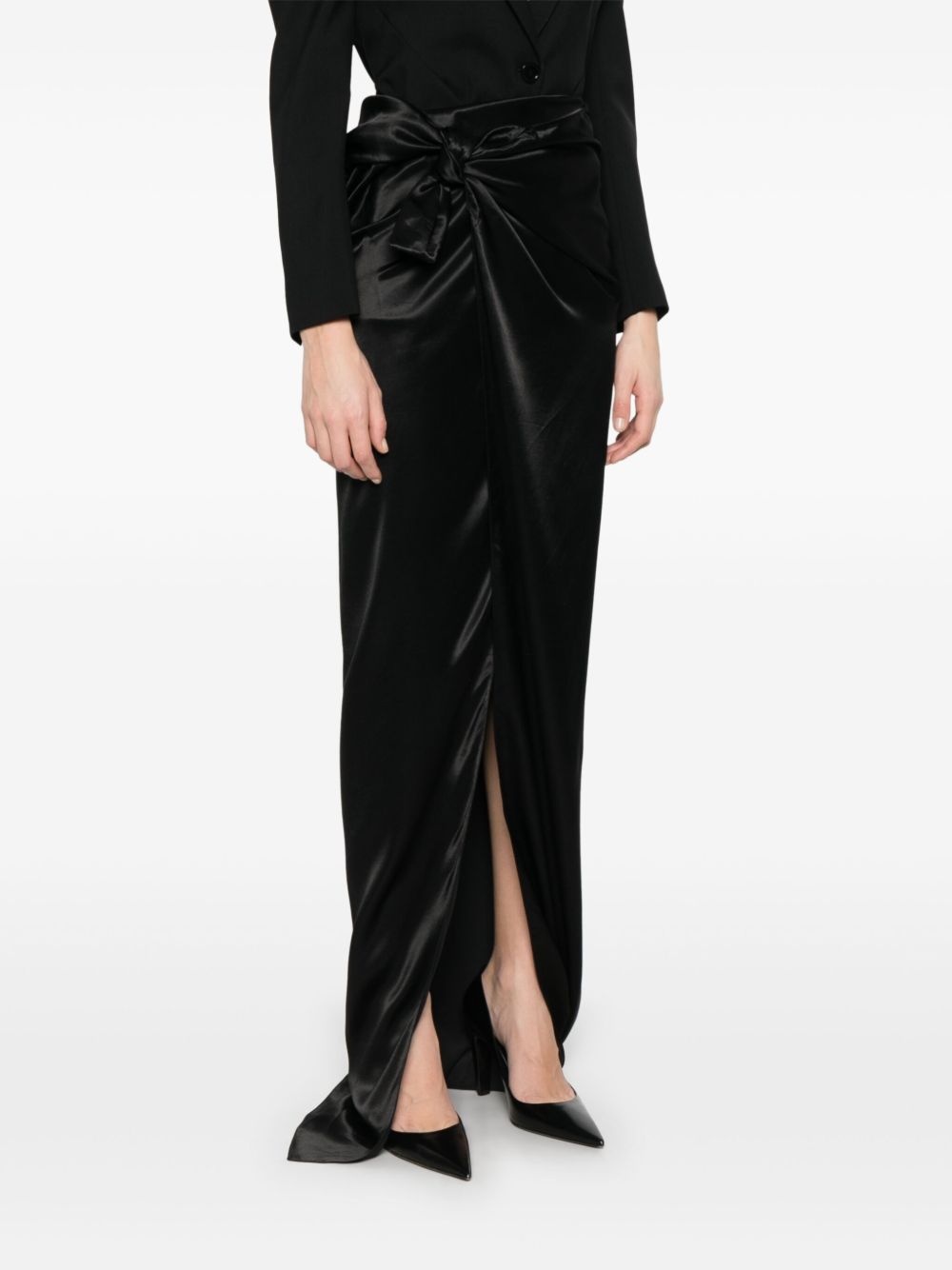 wrap maxi skirt - 3