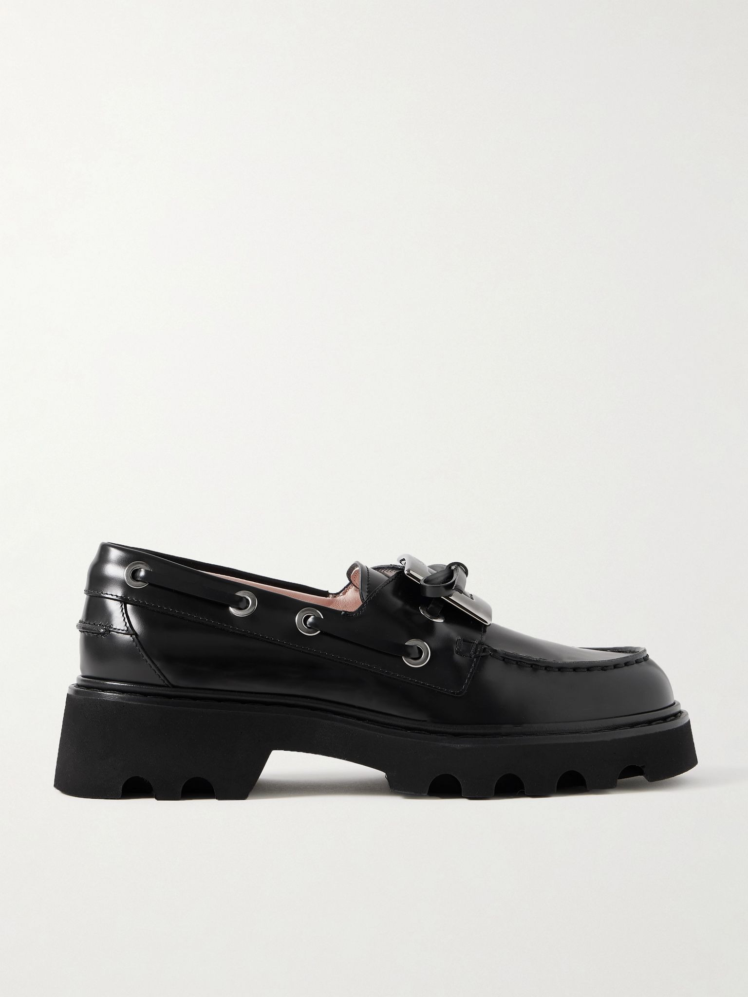 Viv Rangers buckled leather loafers Black - 1