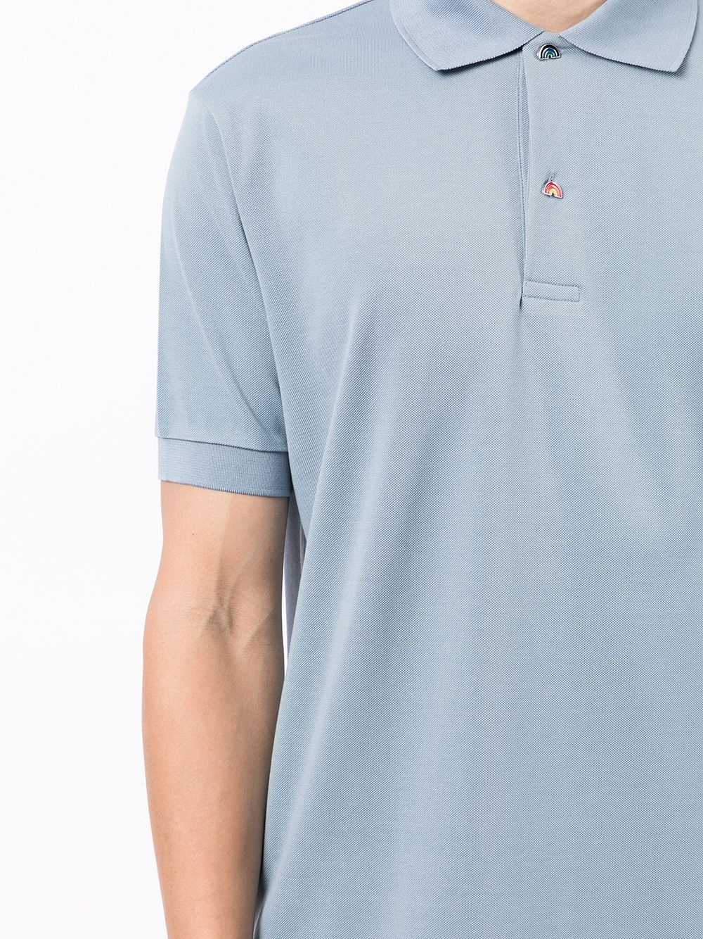 rainbow-detail polo shirt - 5