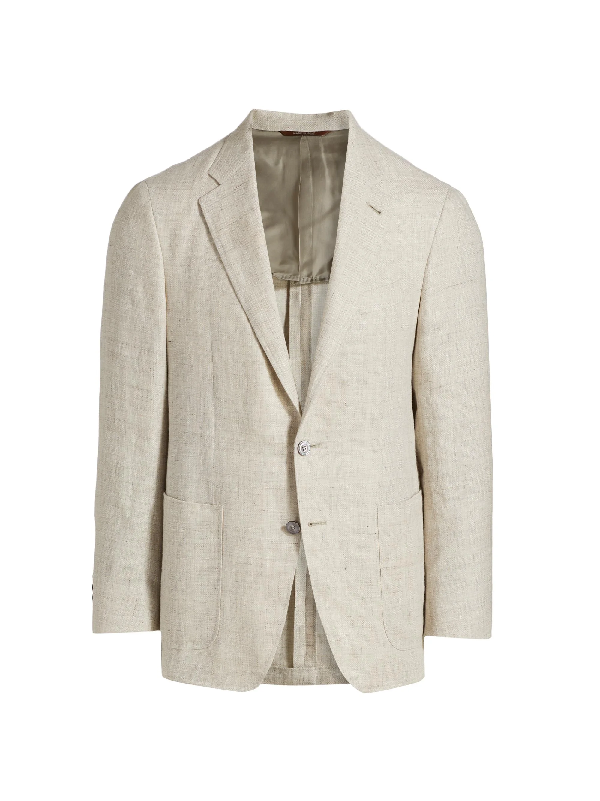 Men's Kei Linen-Wool Sportcoat - Light Tan - 1