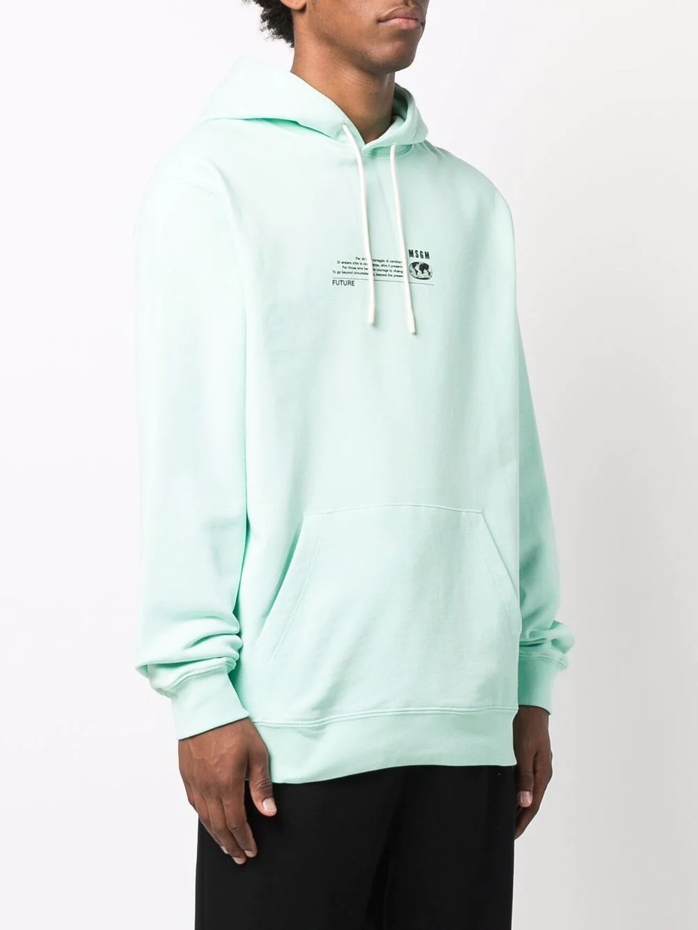 logo-print pullover hoodie - 3