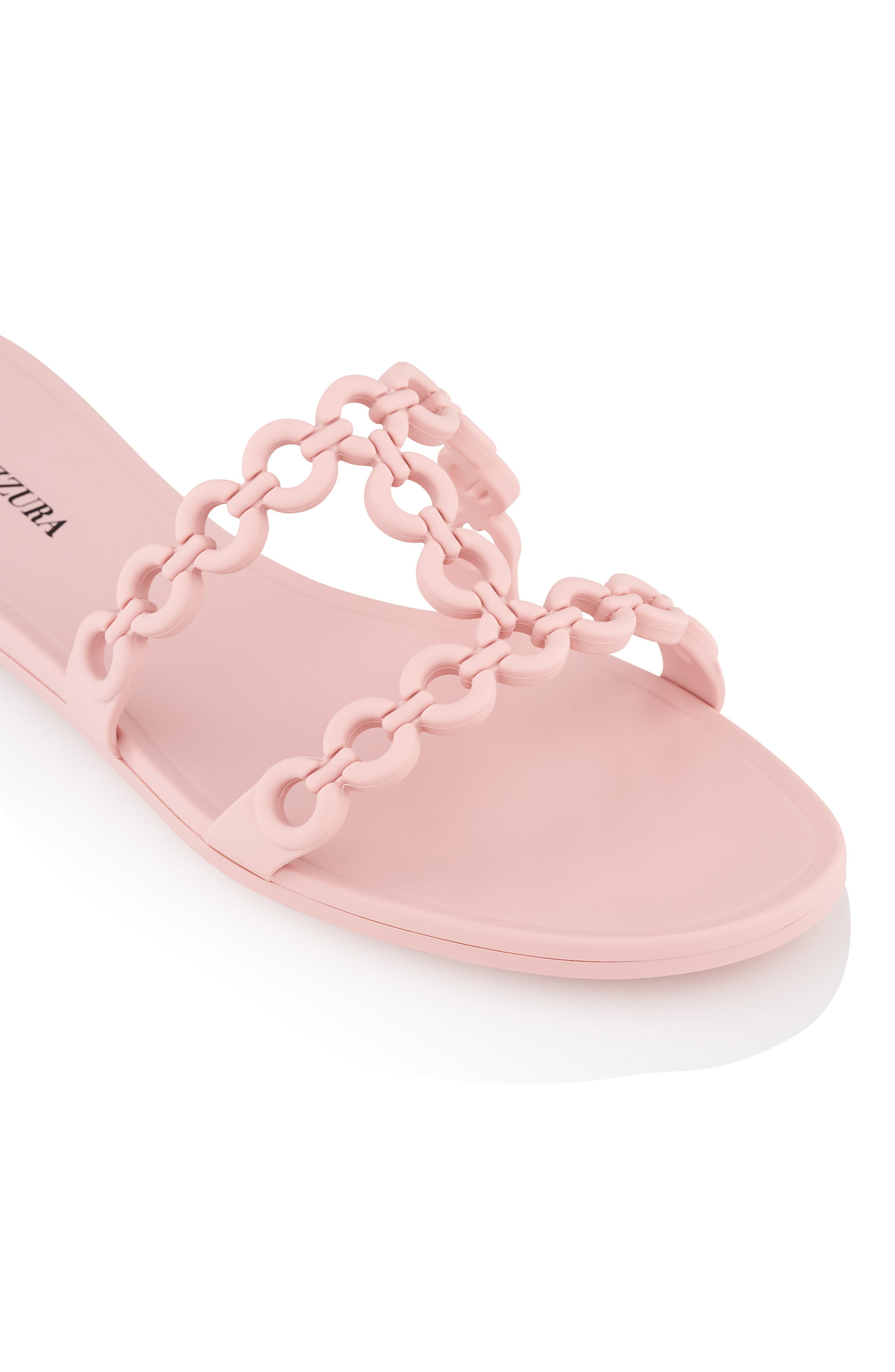 Aquazzura Infinity Chain Jelly Slide Sandal in Mademoiselle Pink at Nordstrom - 4