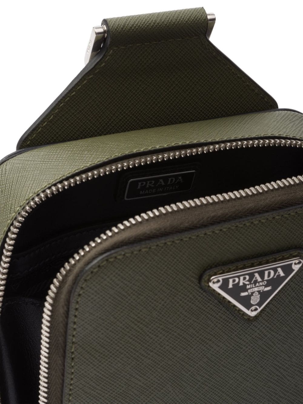 Brique leather shoulder bag - 5