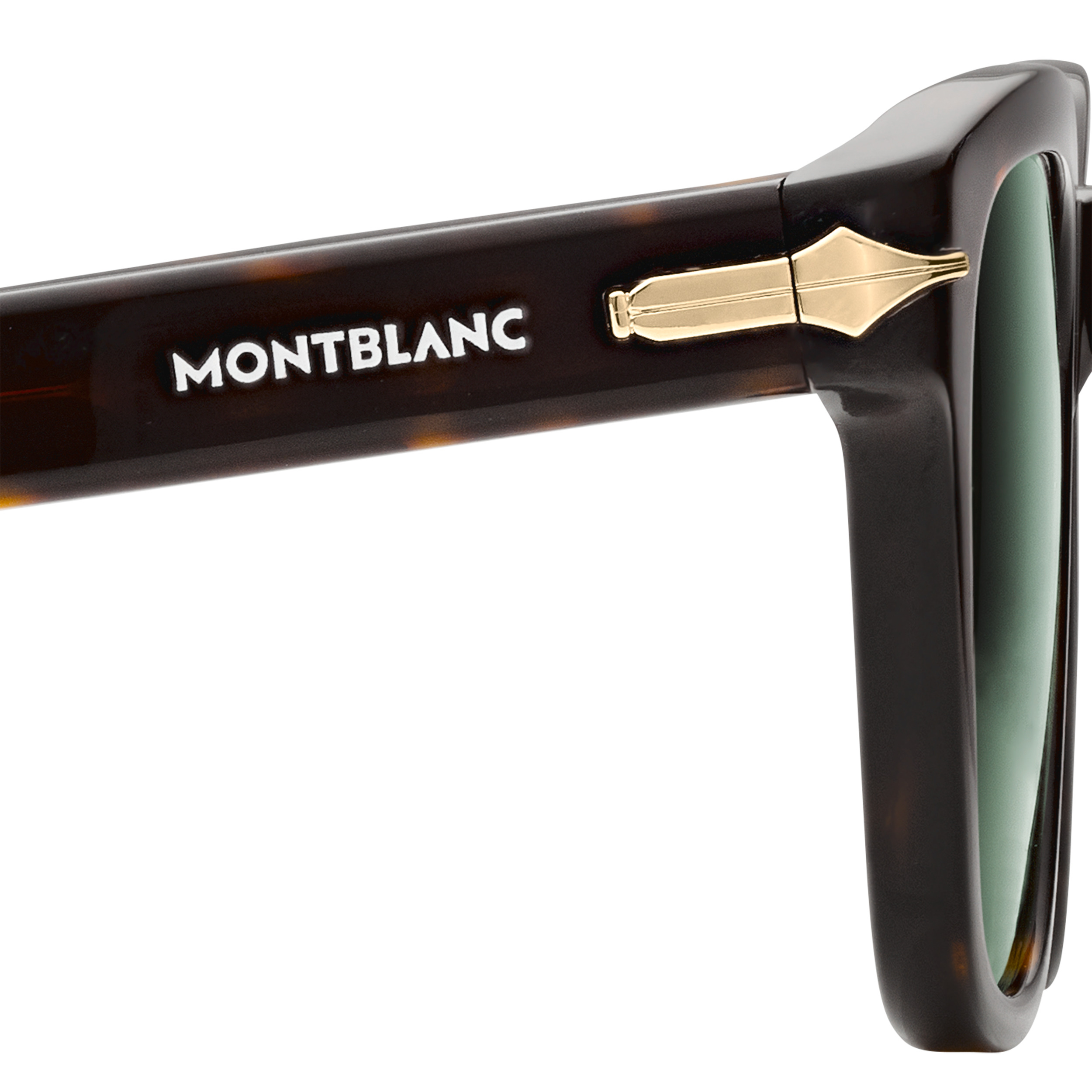 Squared Sunglasses with Havana-Colored Acetate Frame (S) - 6