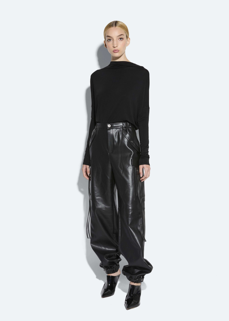 LAPOINTE Faux Leather Utility Jogger Pant outlook