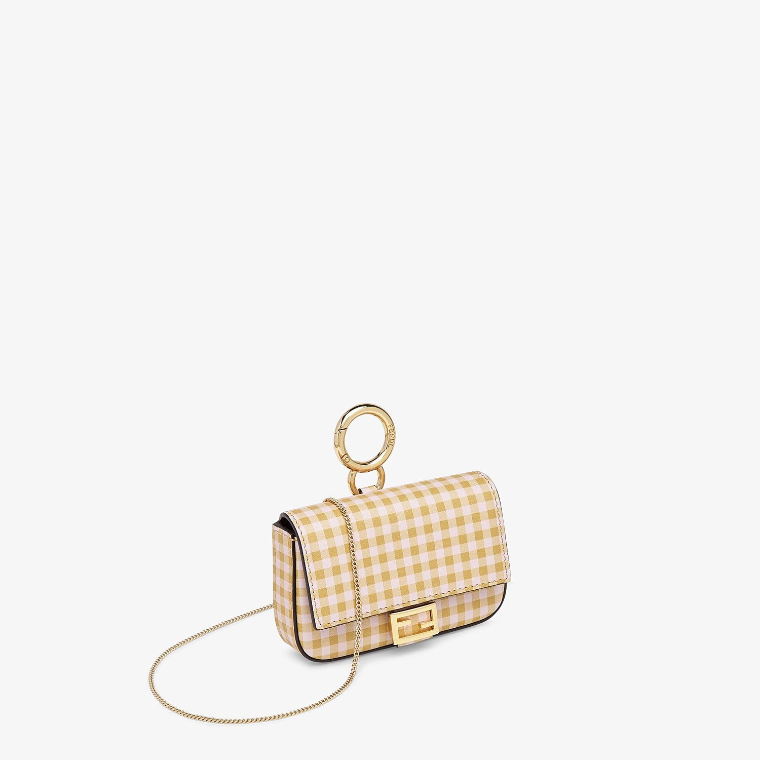 Beige leather charm - 3