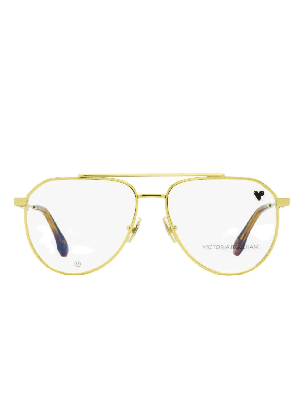 double-bridge pilot glasses - 1