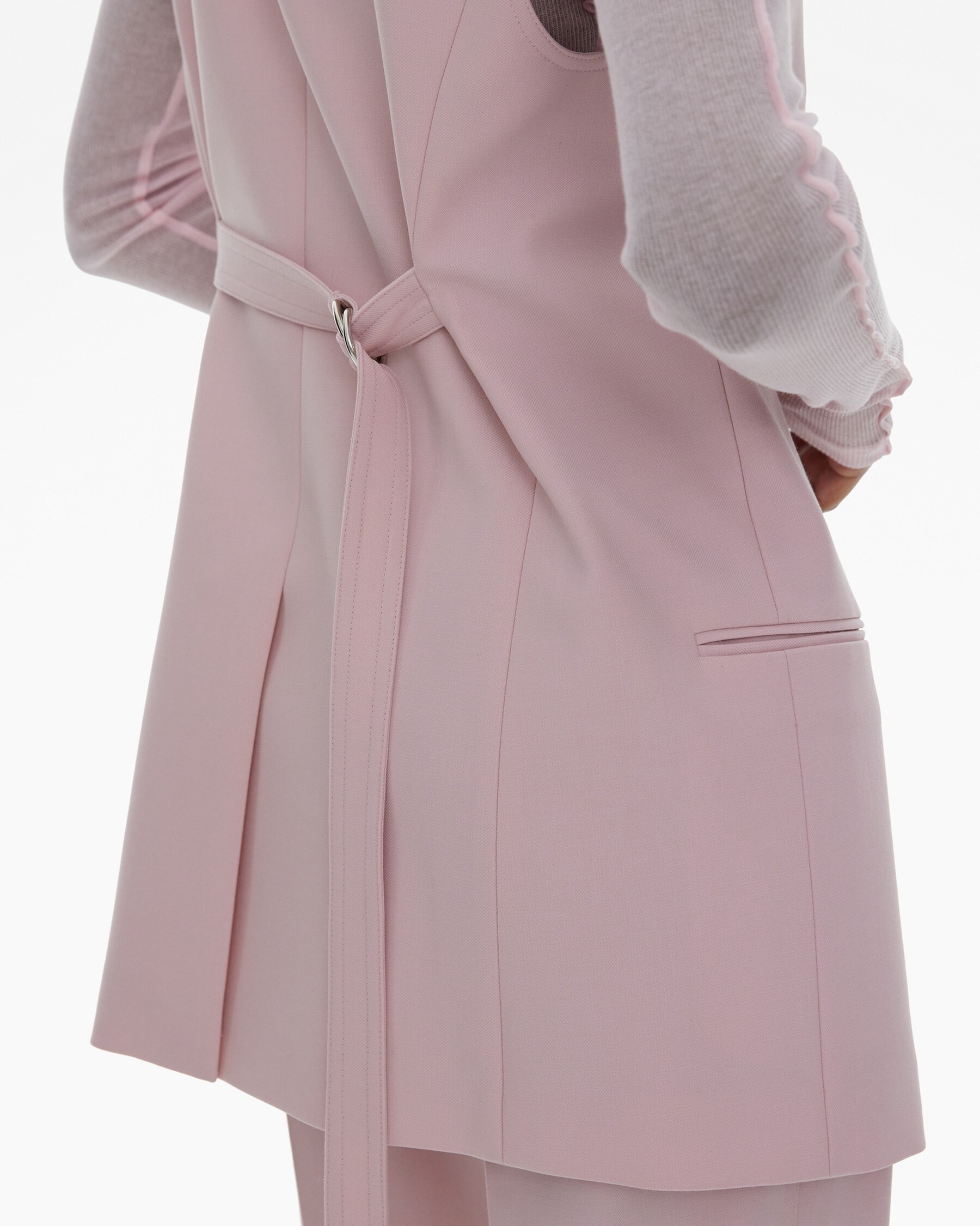 BELTED BLAZER VEST - 6