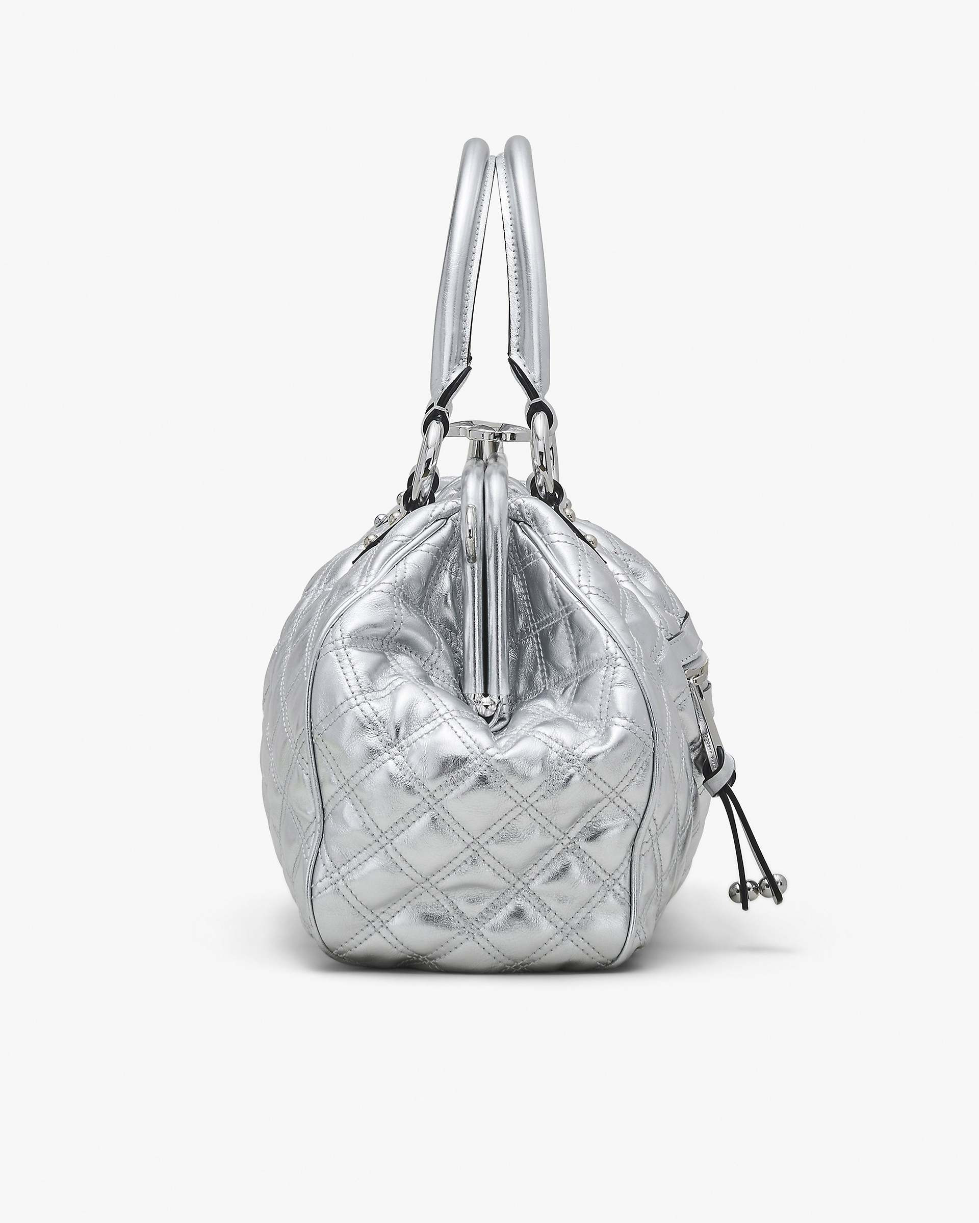 RE-EDITION QUILTED METALLIC LEATHER STAM BAG - 3