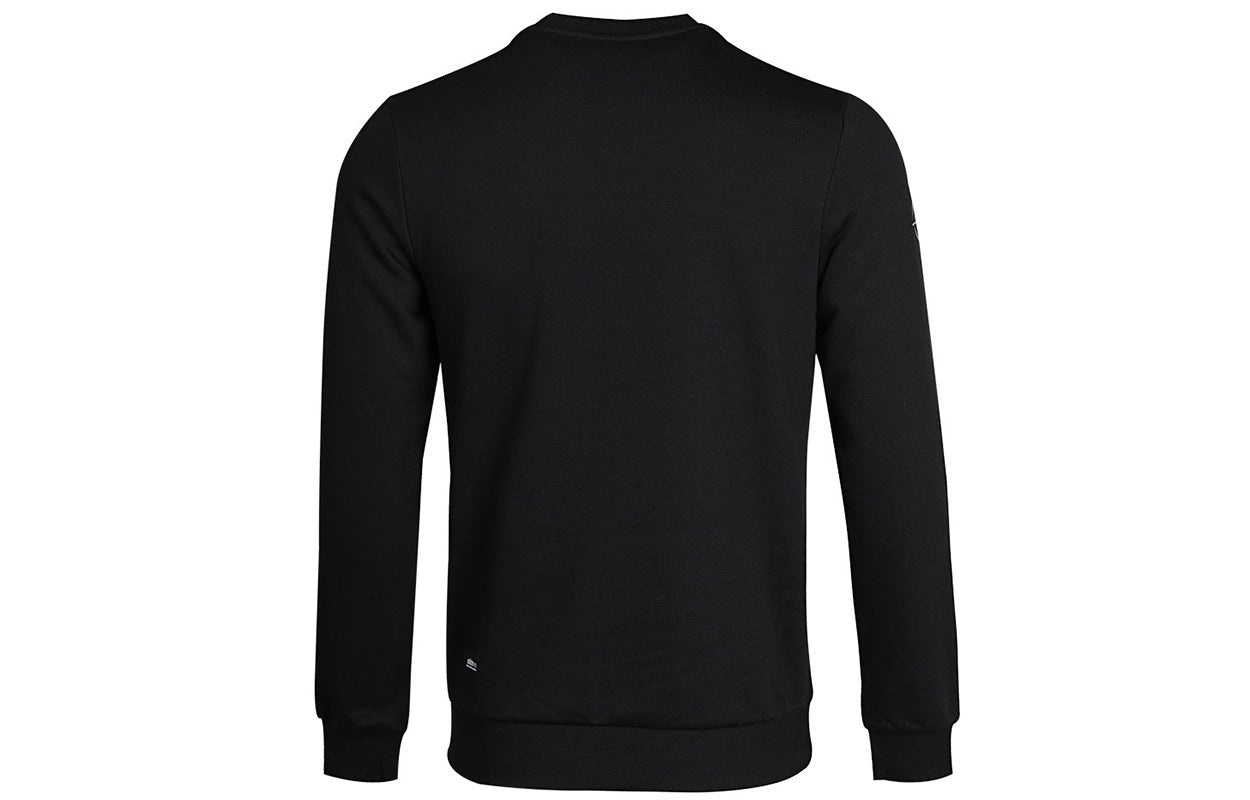 adidas neo Round Neck Alphabet Knit Pullover Black GM2306 - 2