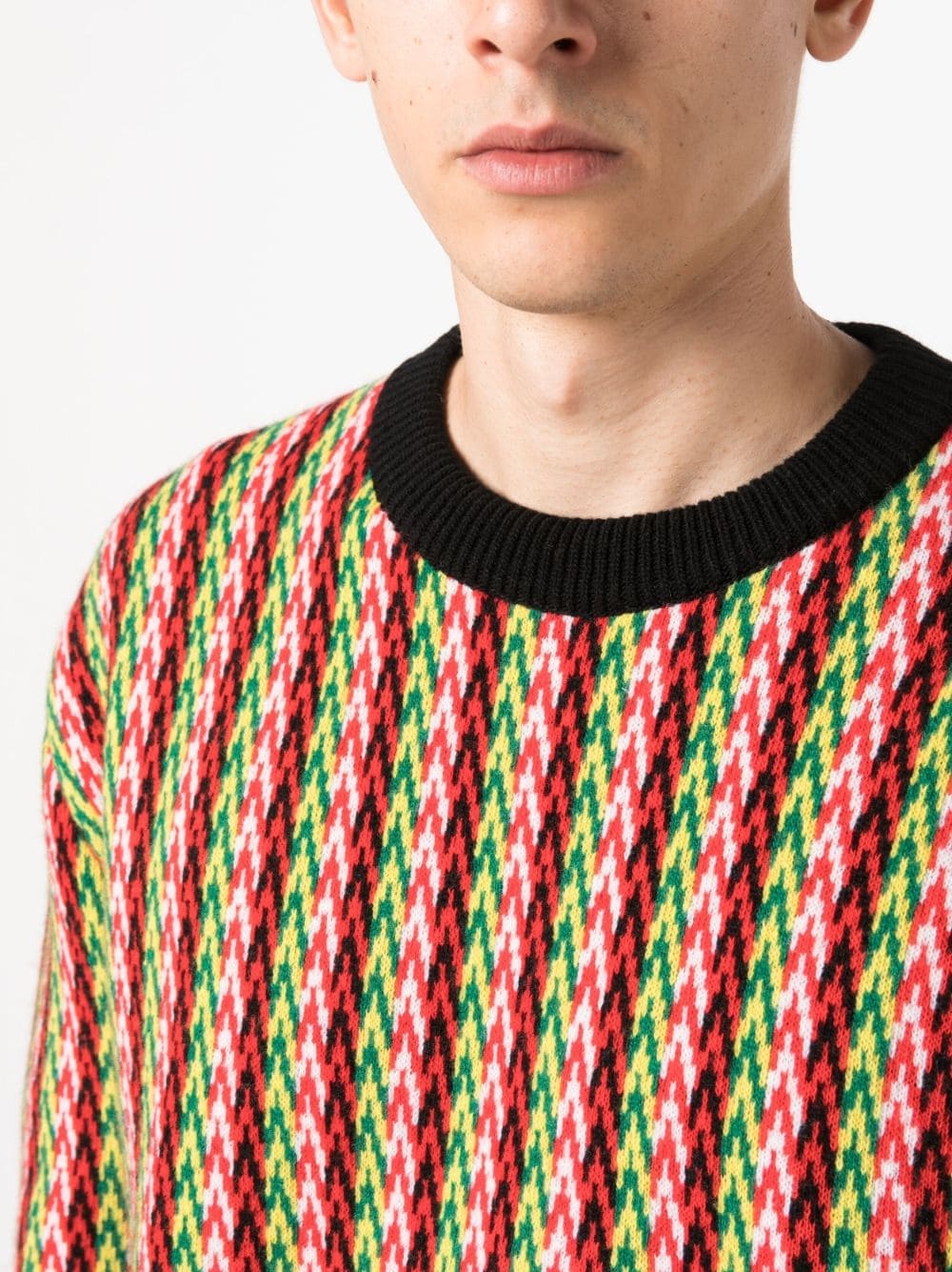 chevron-motif jumper - 5