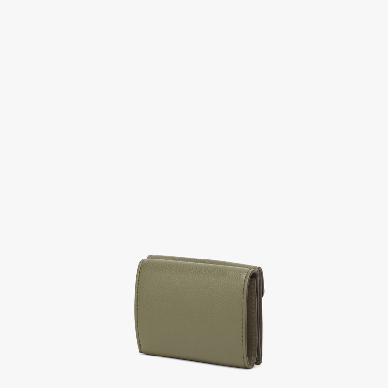 FENDI Compact F is Fendi trifold wallet, with large internal compartment for notes, three concealed card h outlook