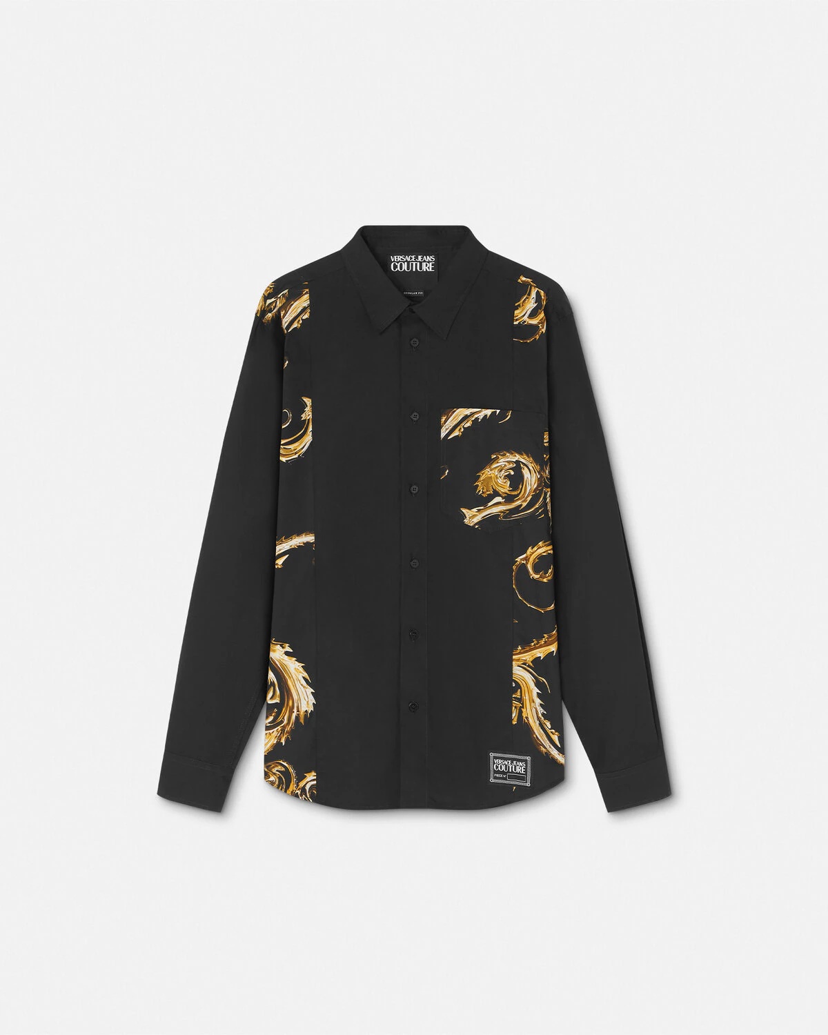 Chromo Couture Paneled Regular-Fit Shirt - 1