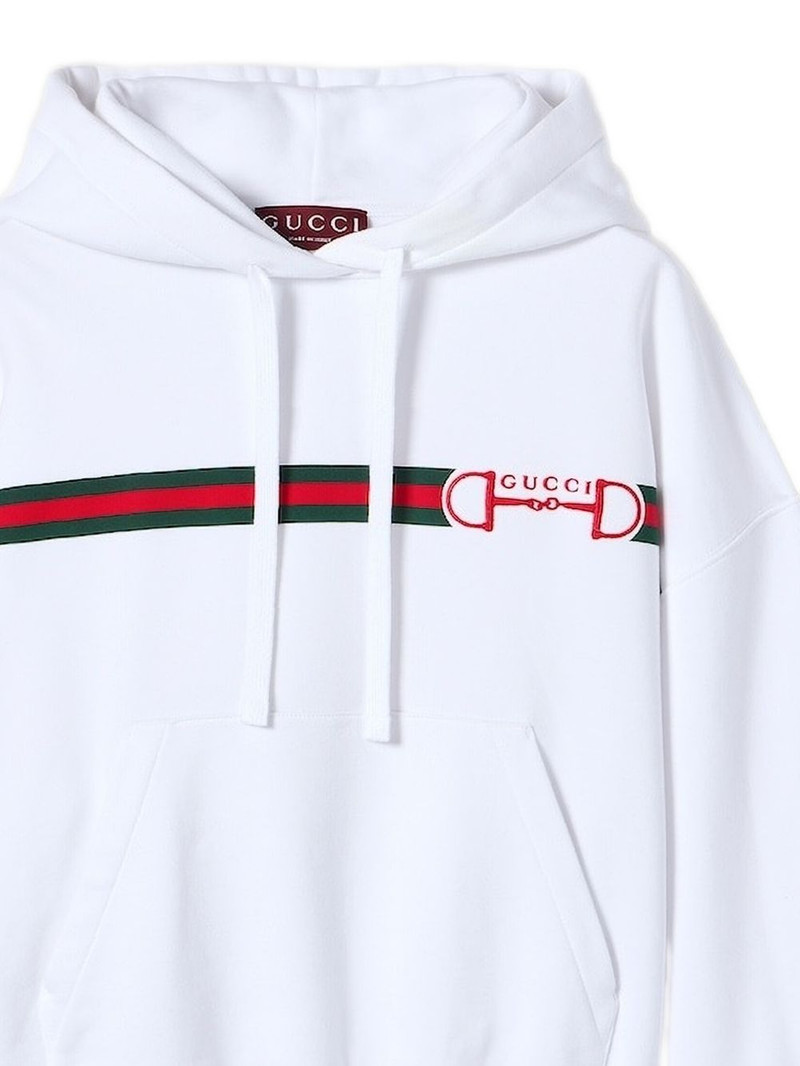 GUCCI stripe logo hoodie outlook