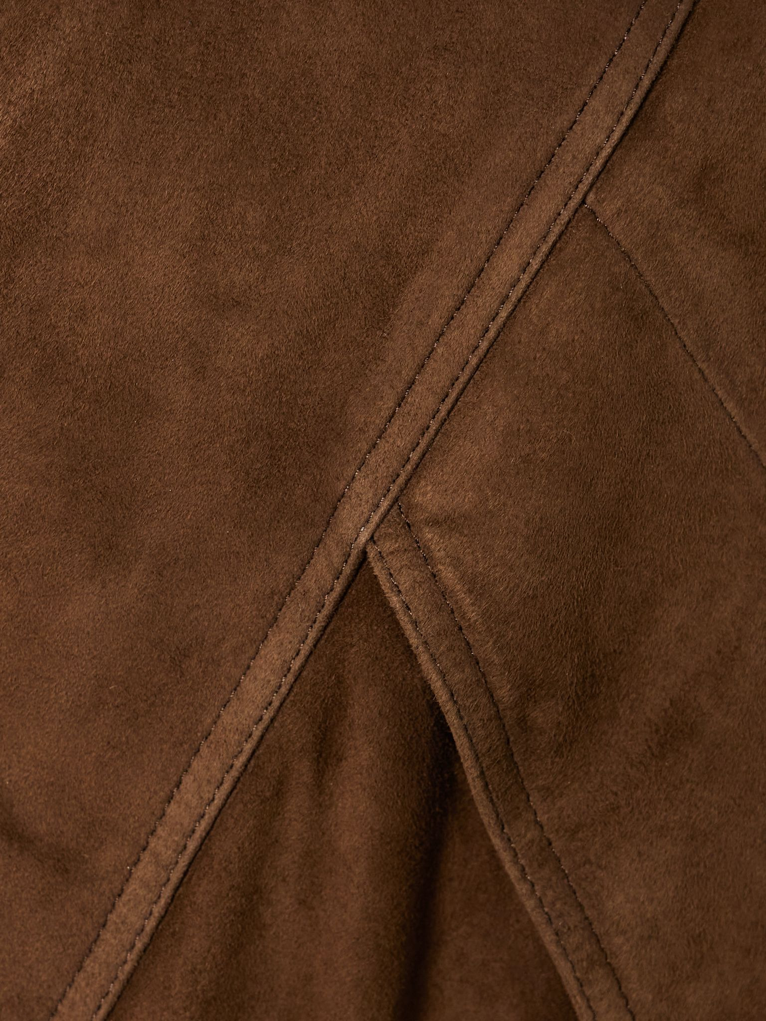 Ariste oversized paneled suede jacket Brown - 5