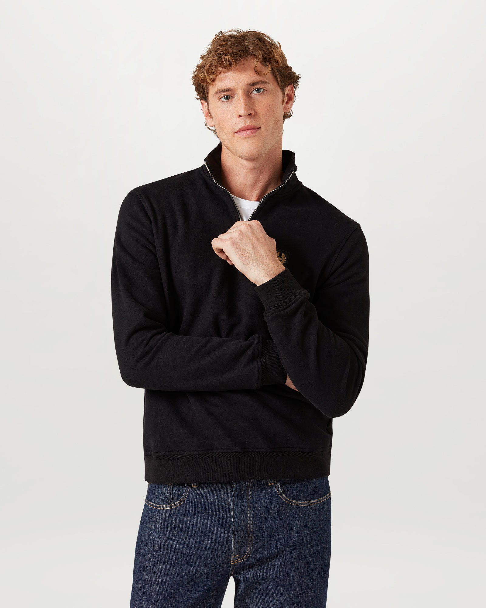 BELSTAFF QUARTER ZIP SWEATSHIRT - 4