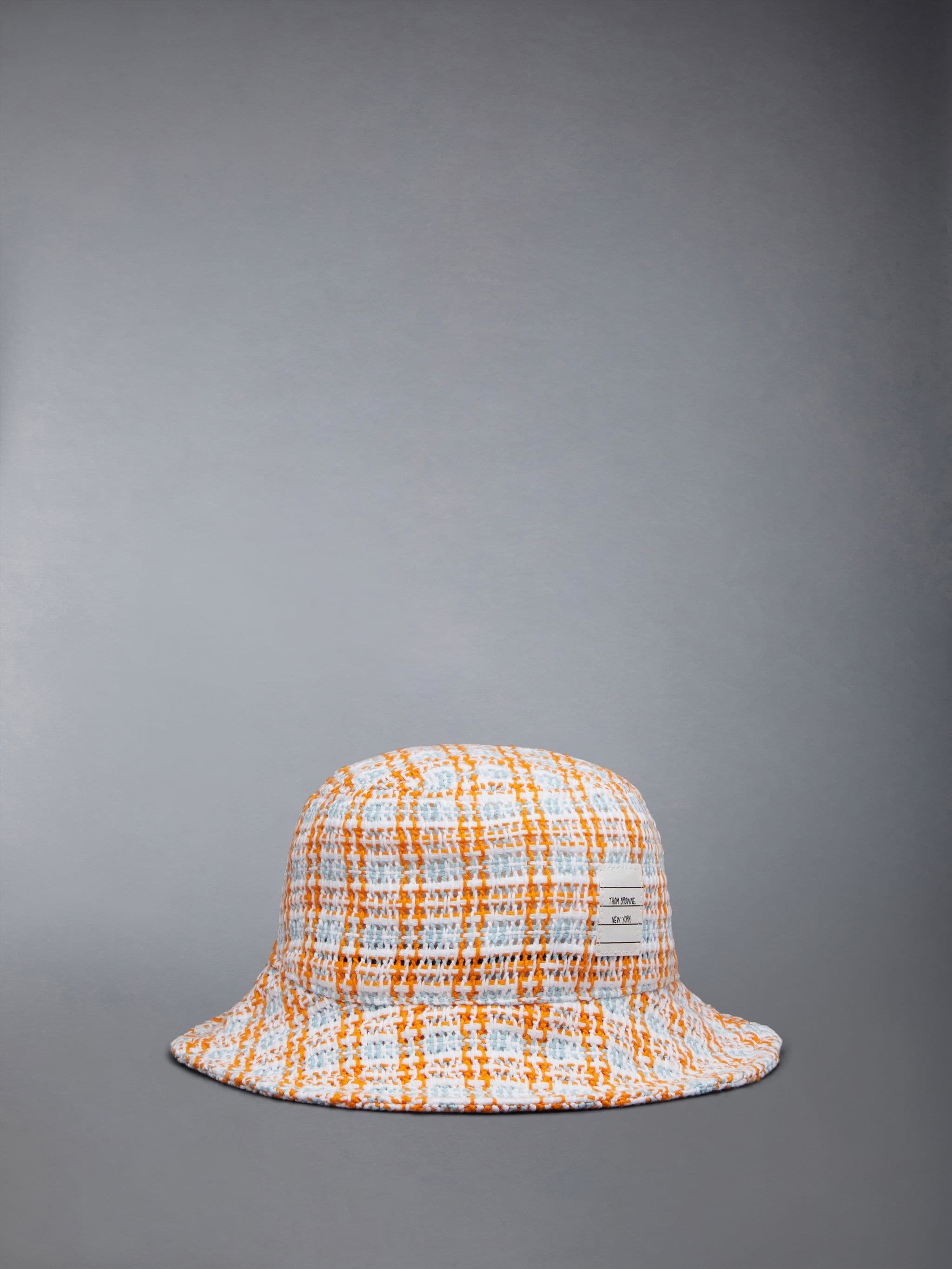 Check Crochet Tweed Classic Bucket Hat - 1